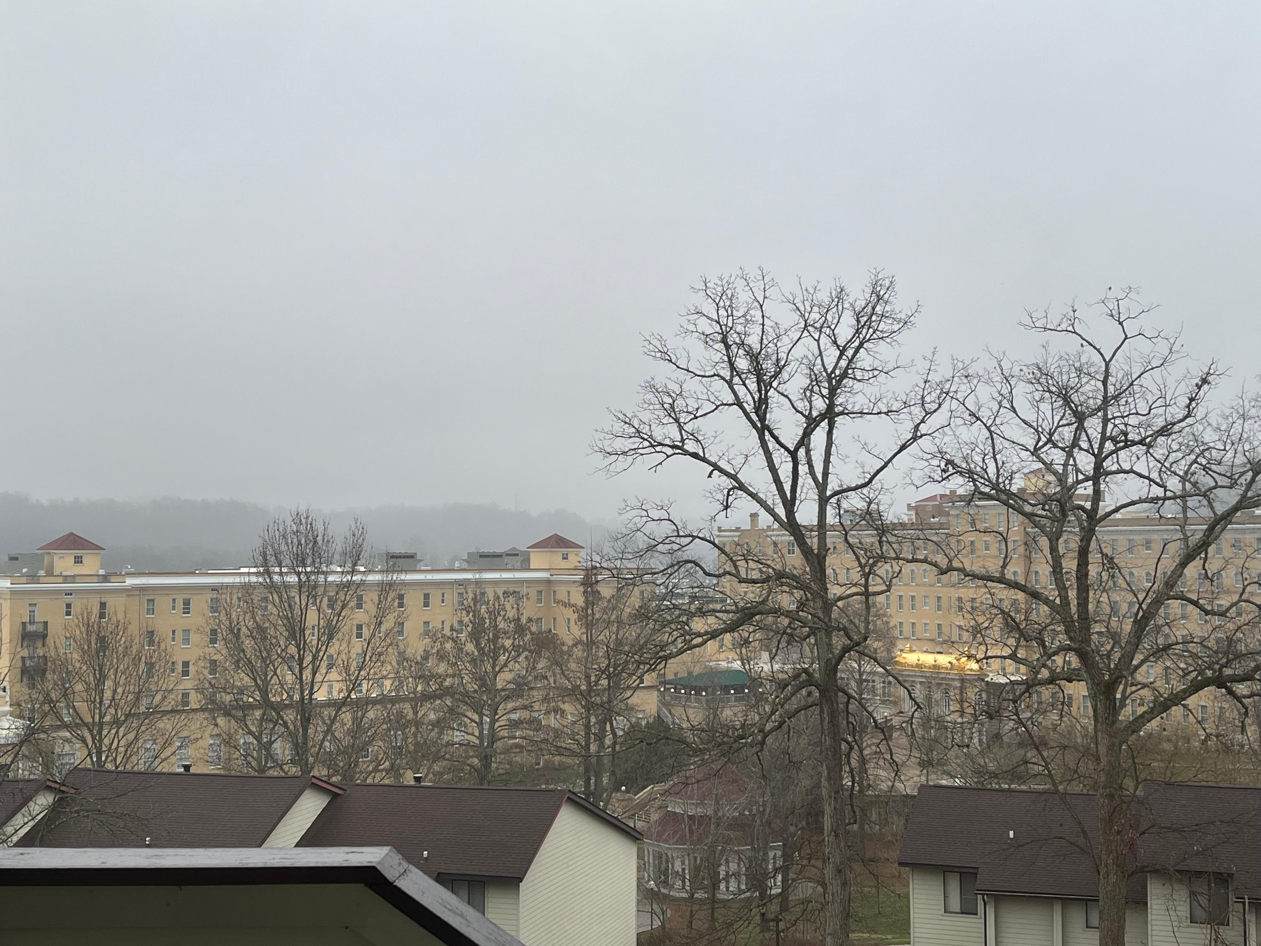 Morning view from top balcony 