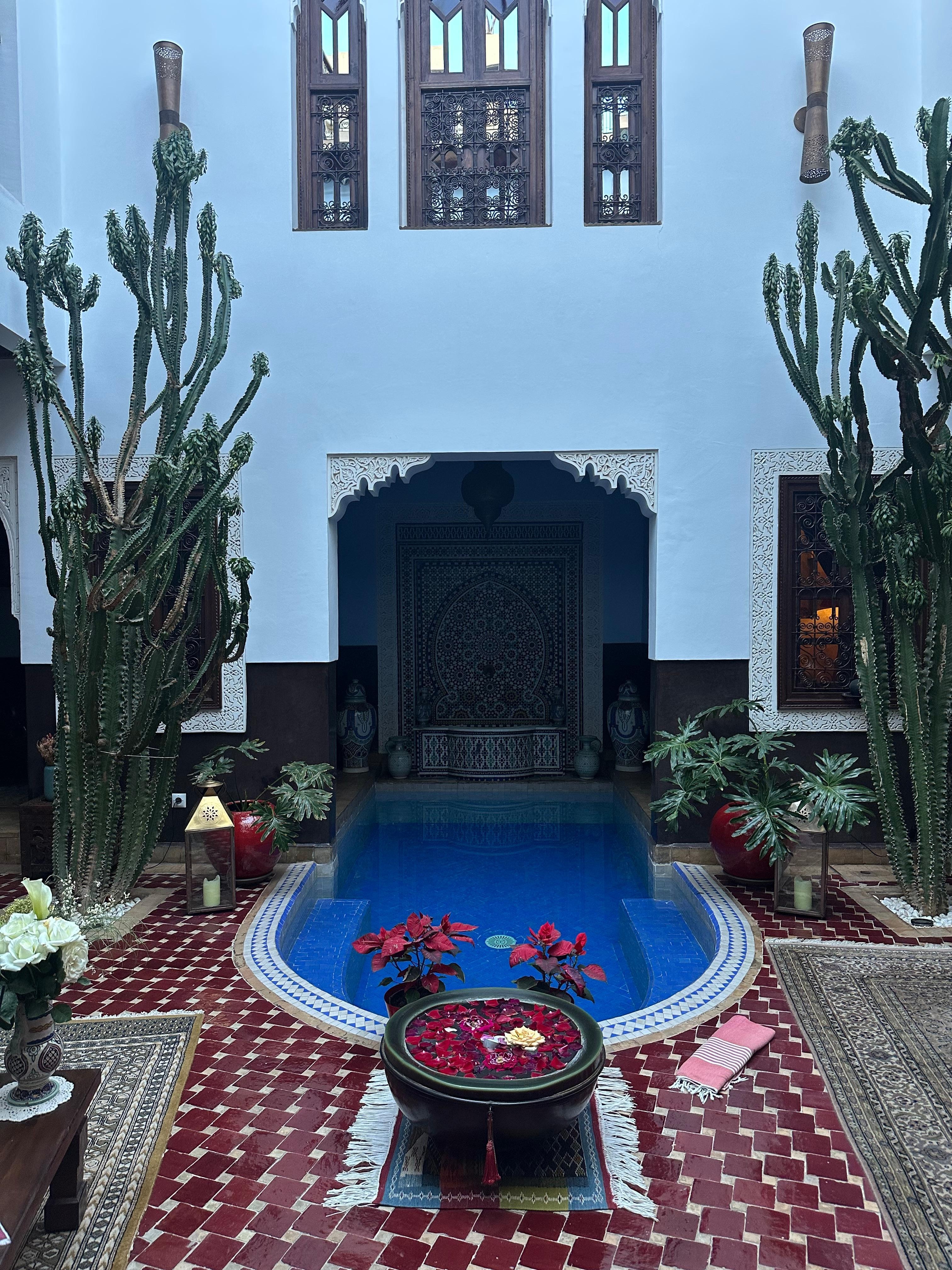Riad courtyard 