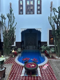 Riad courtyard