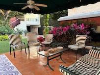 Comfortable and plentiful outdoor seating