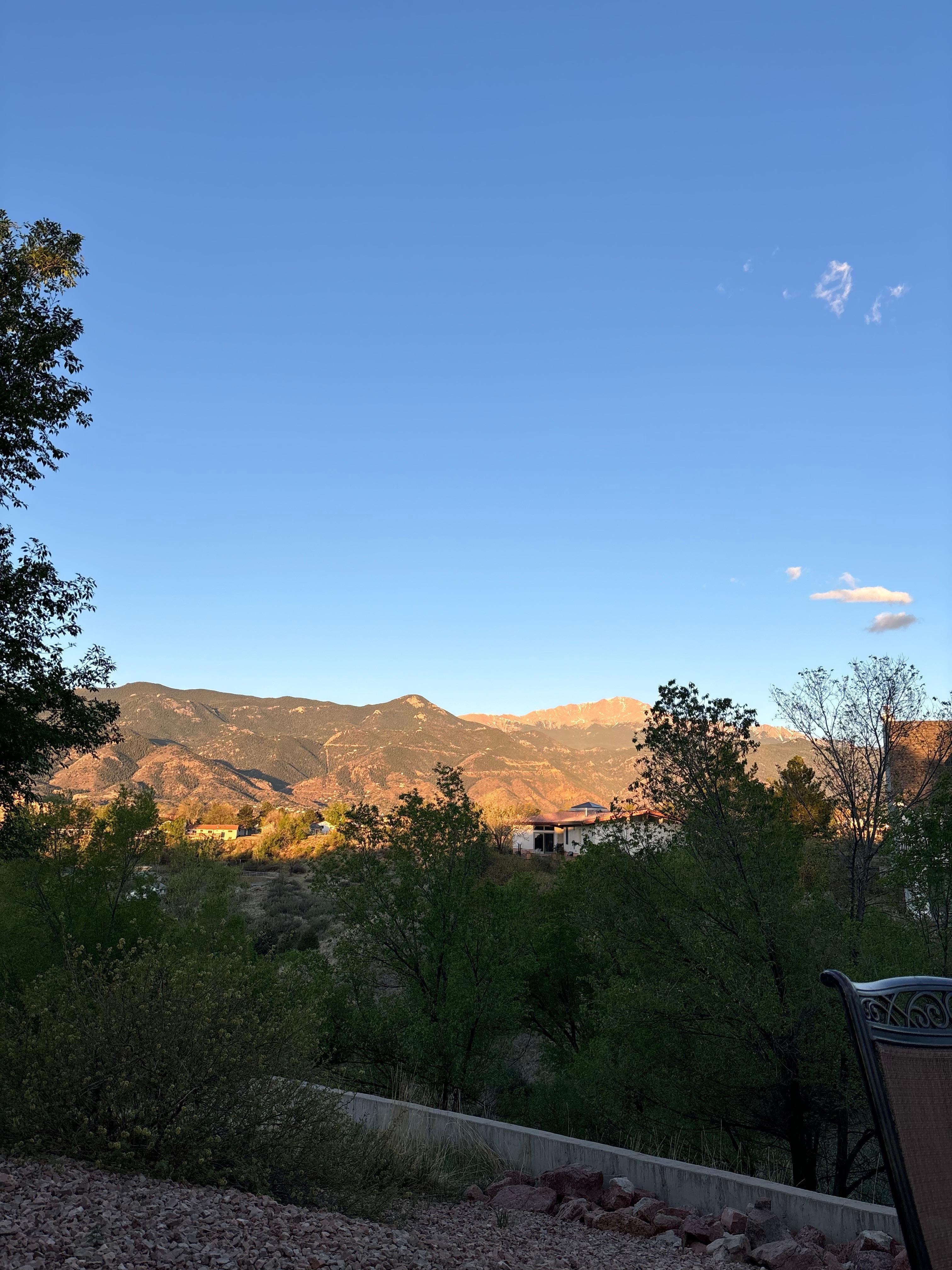 A little after sunrise