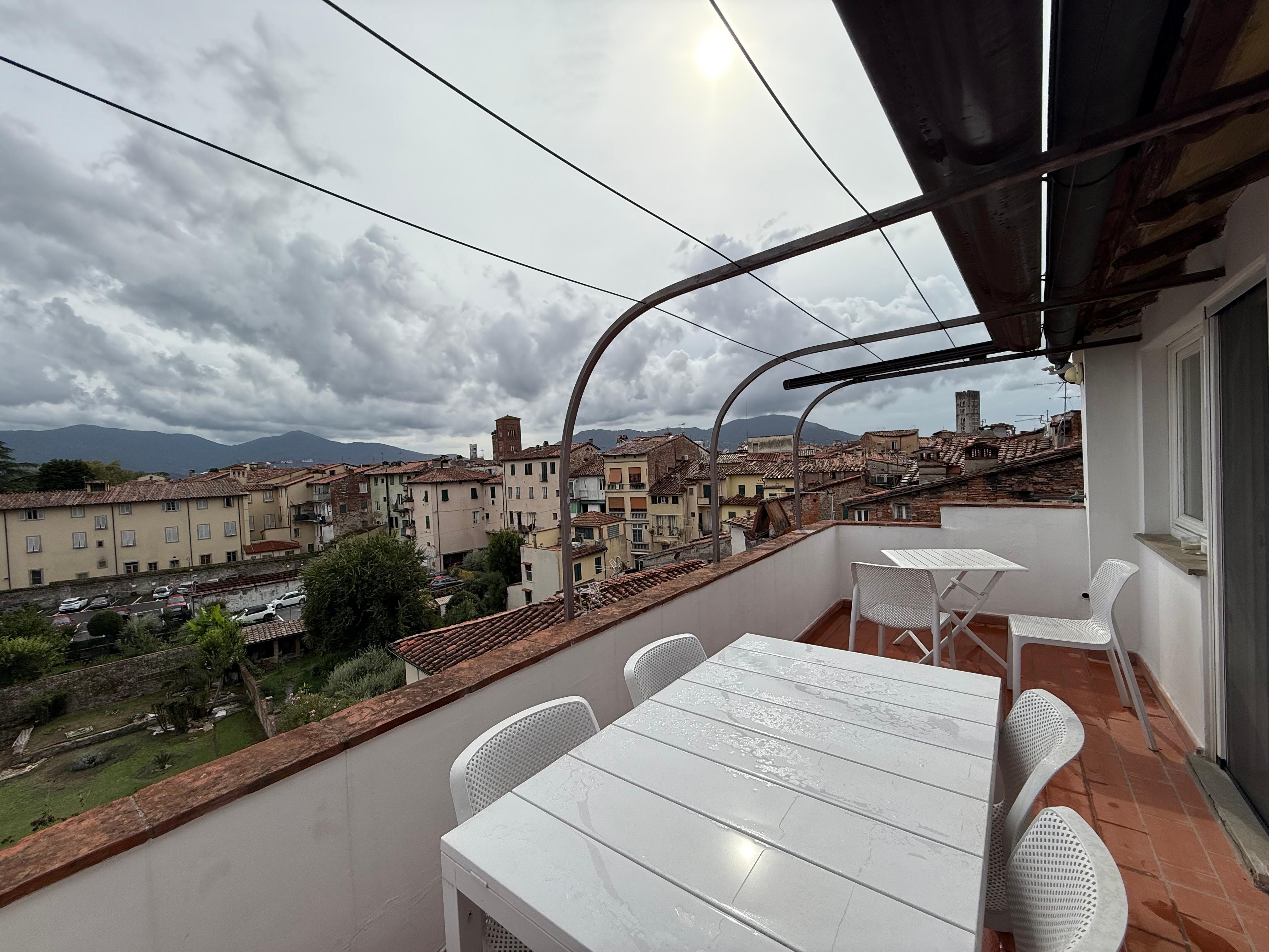 View from upstairs terrace