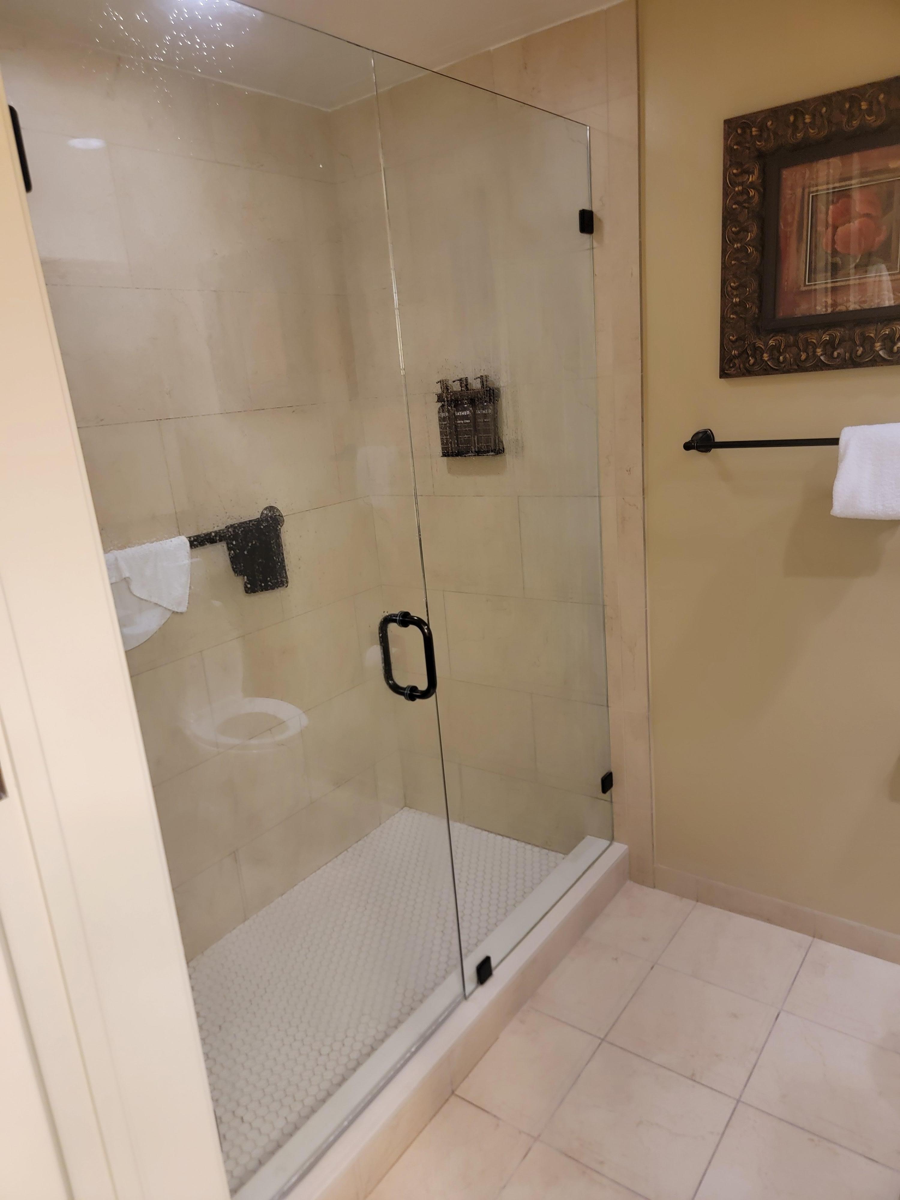 Renovated shower 