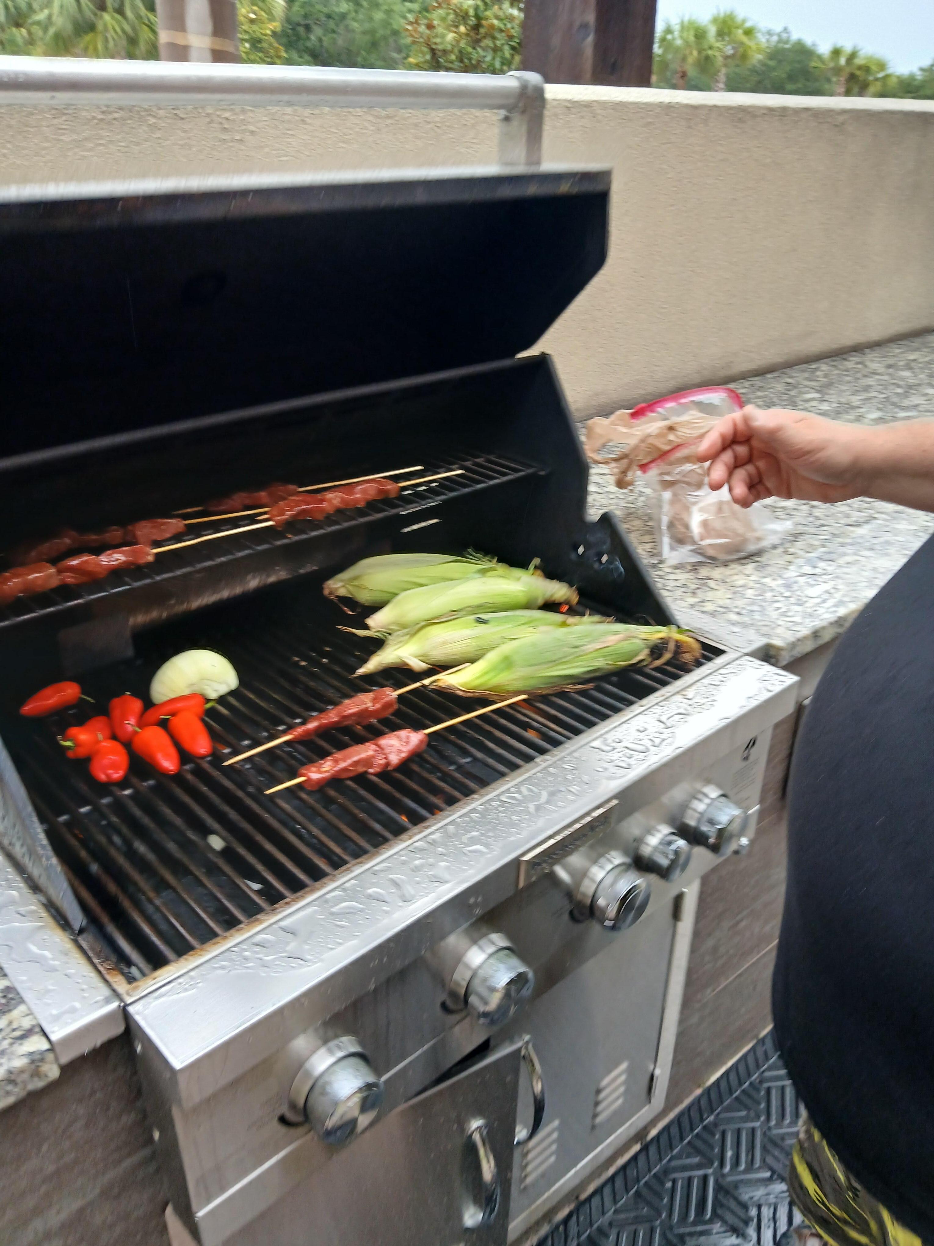 BBQ time at the hotel