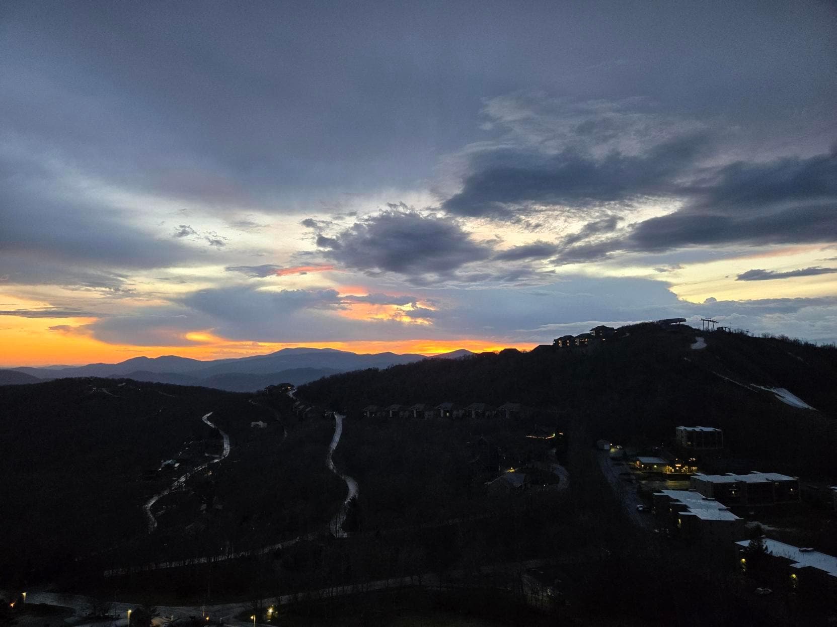 Sunset view from the balcony