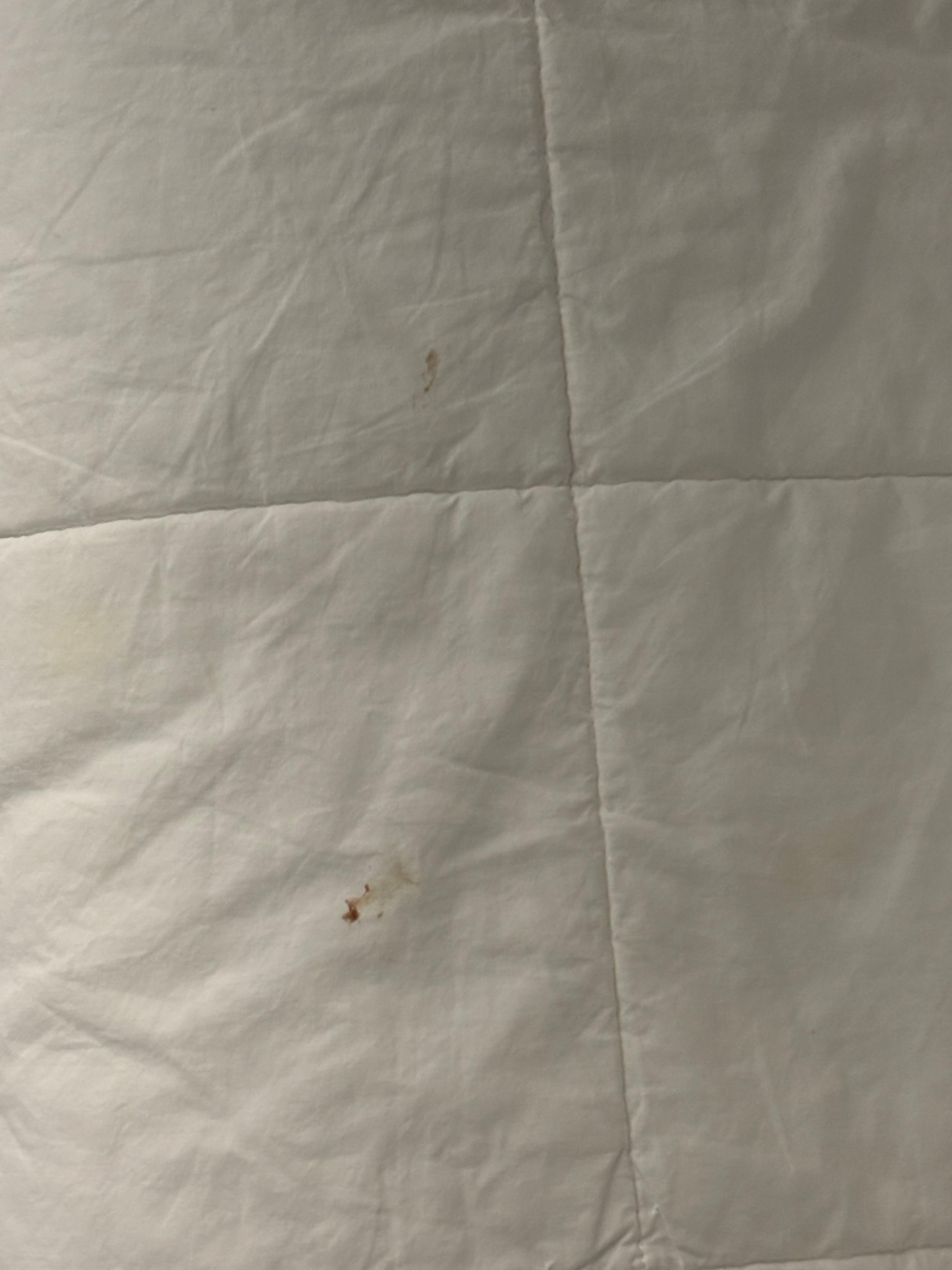 Stain on comforter