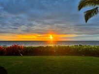 Sunset view from the lanai.