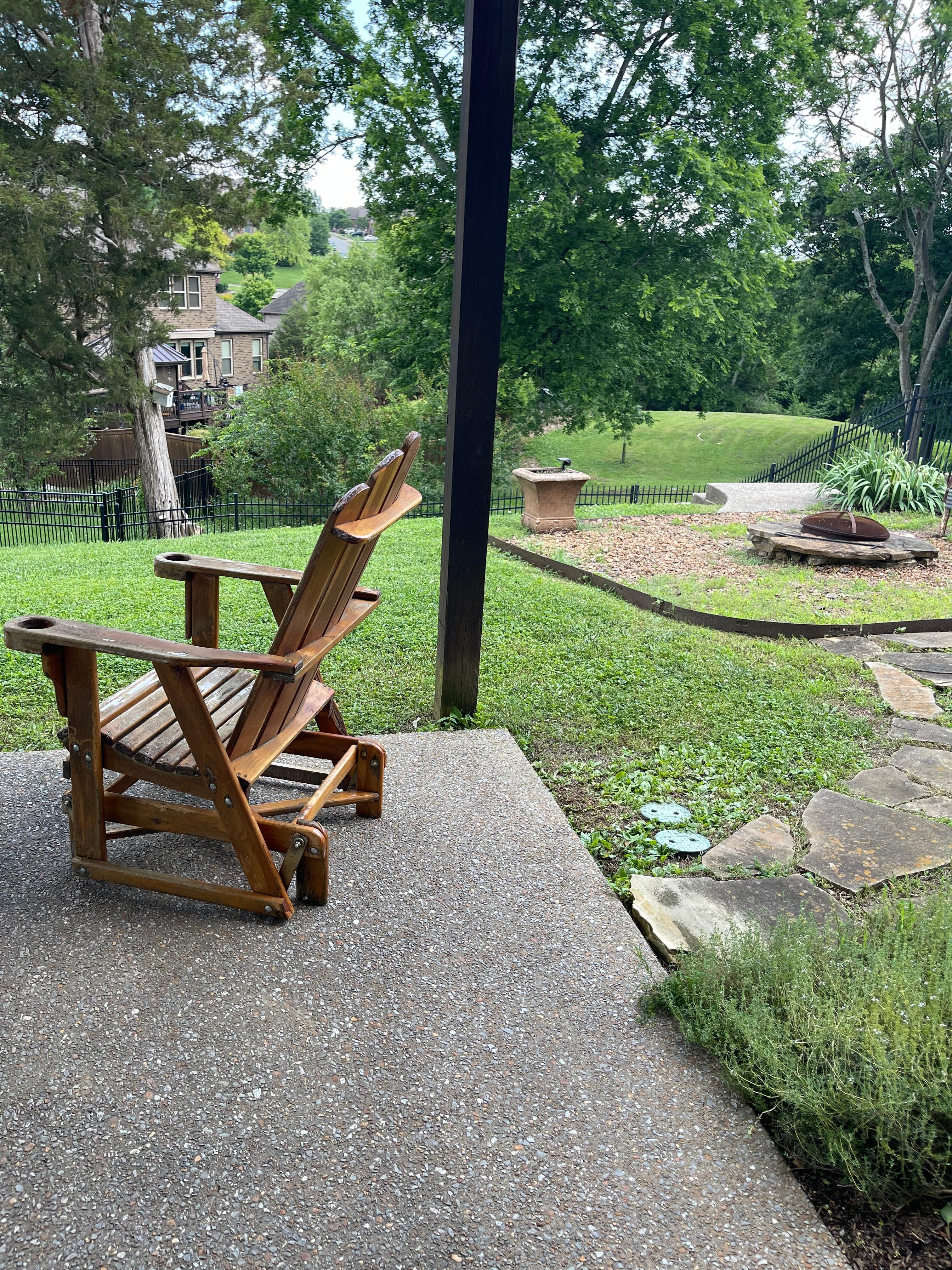 Comfortable rocking chairs.on the private porch