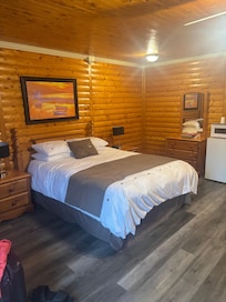 Log cabin style room