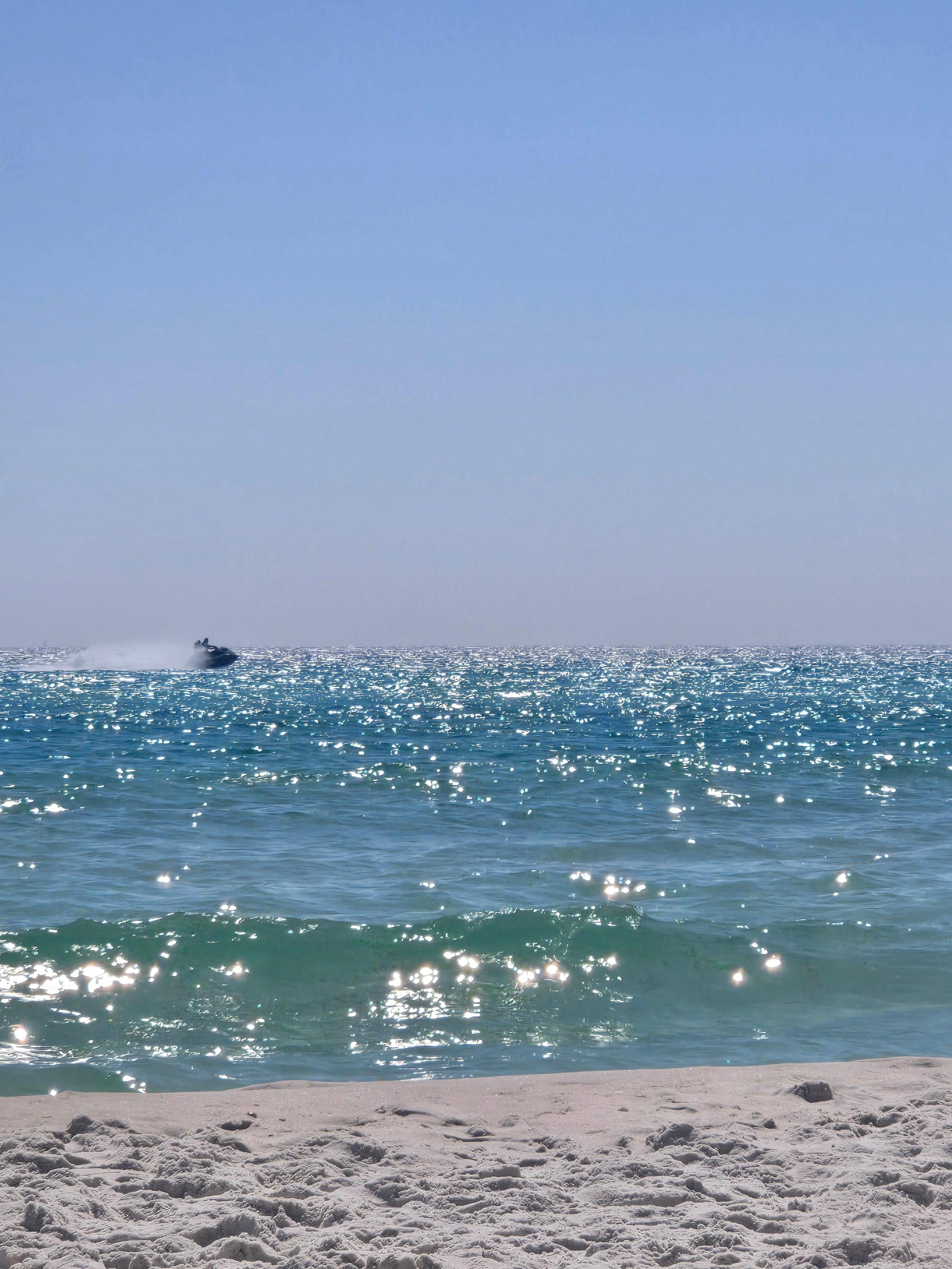 Enjoying the view from our beach chairs.