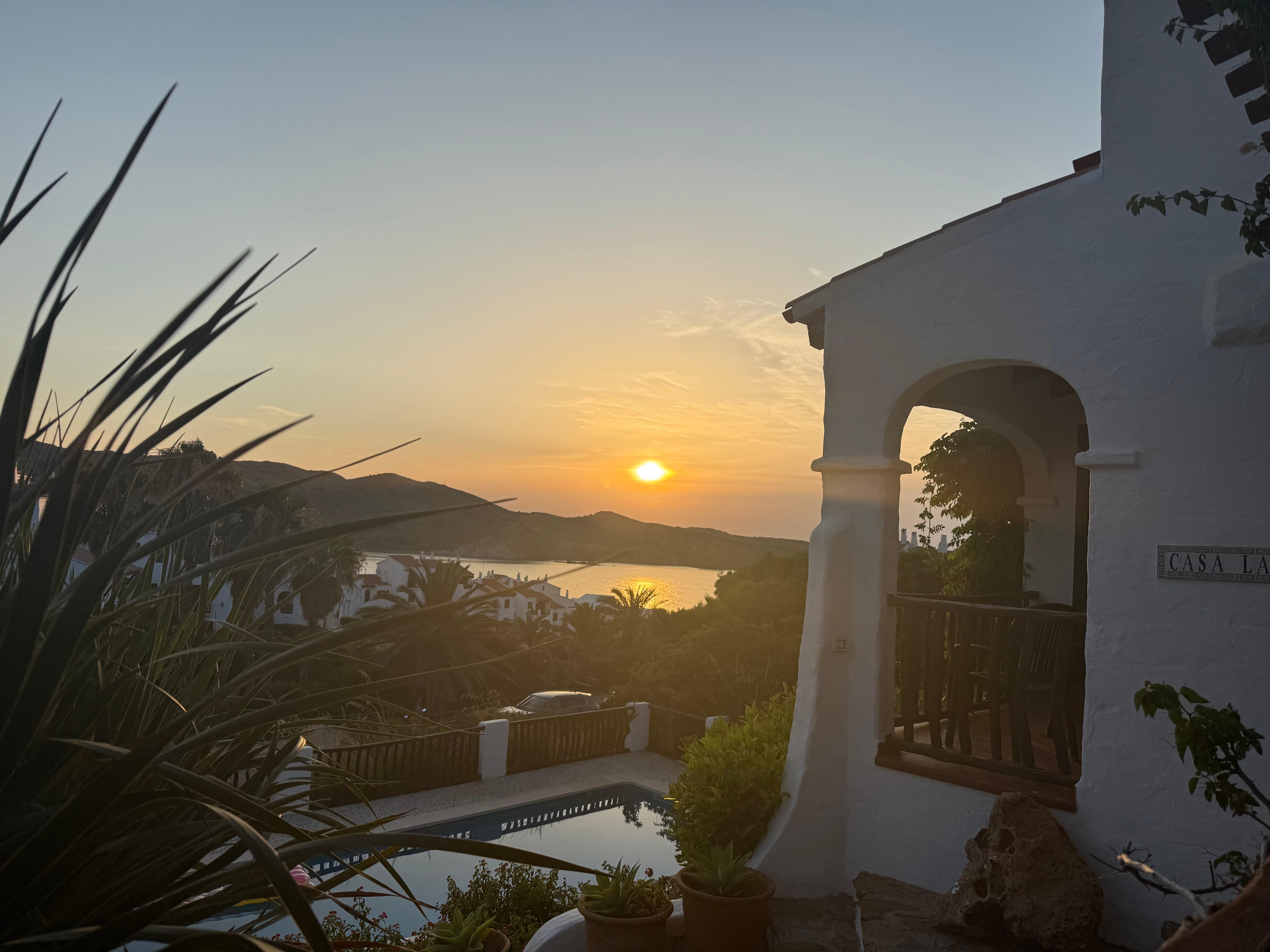 Sunset from the terrace
