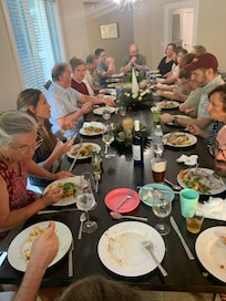 Christmas in July dinner.