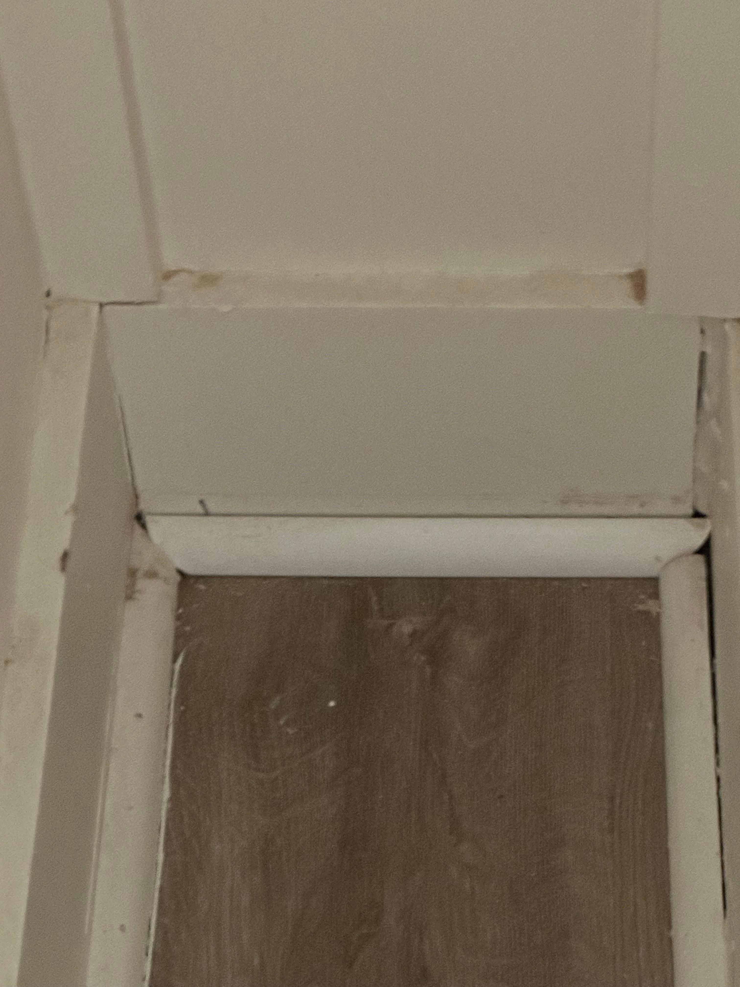 Filthy baseboards and floors