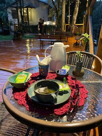 Afternoon tea on the deck