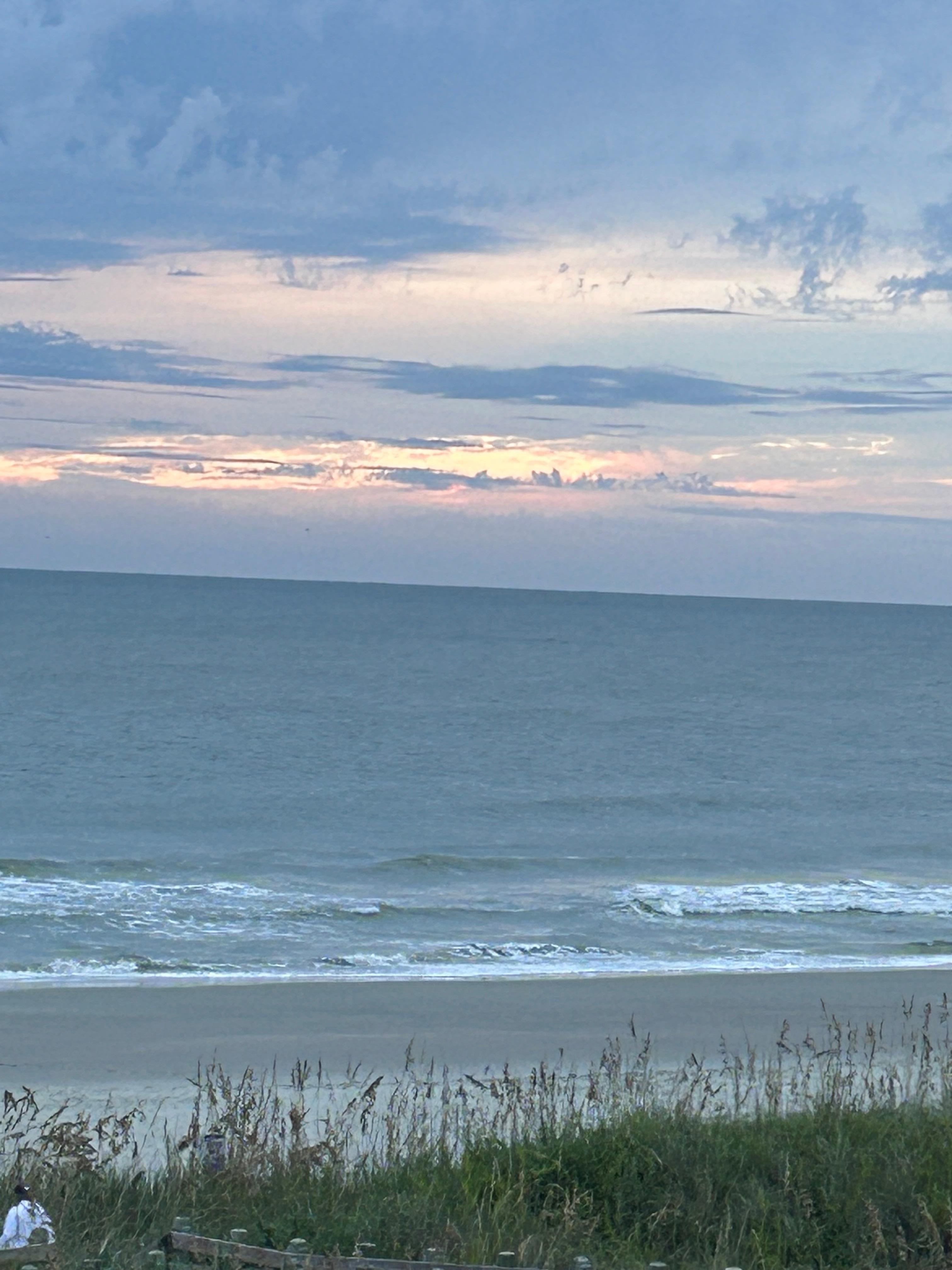 Beautiful sunrise from the balcony