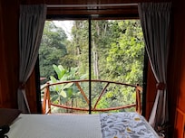 View from one of the bedrooms. Seen a lot of nice birds and could hear holler monkeys.