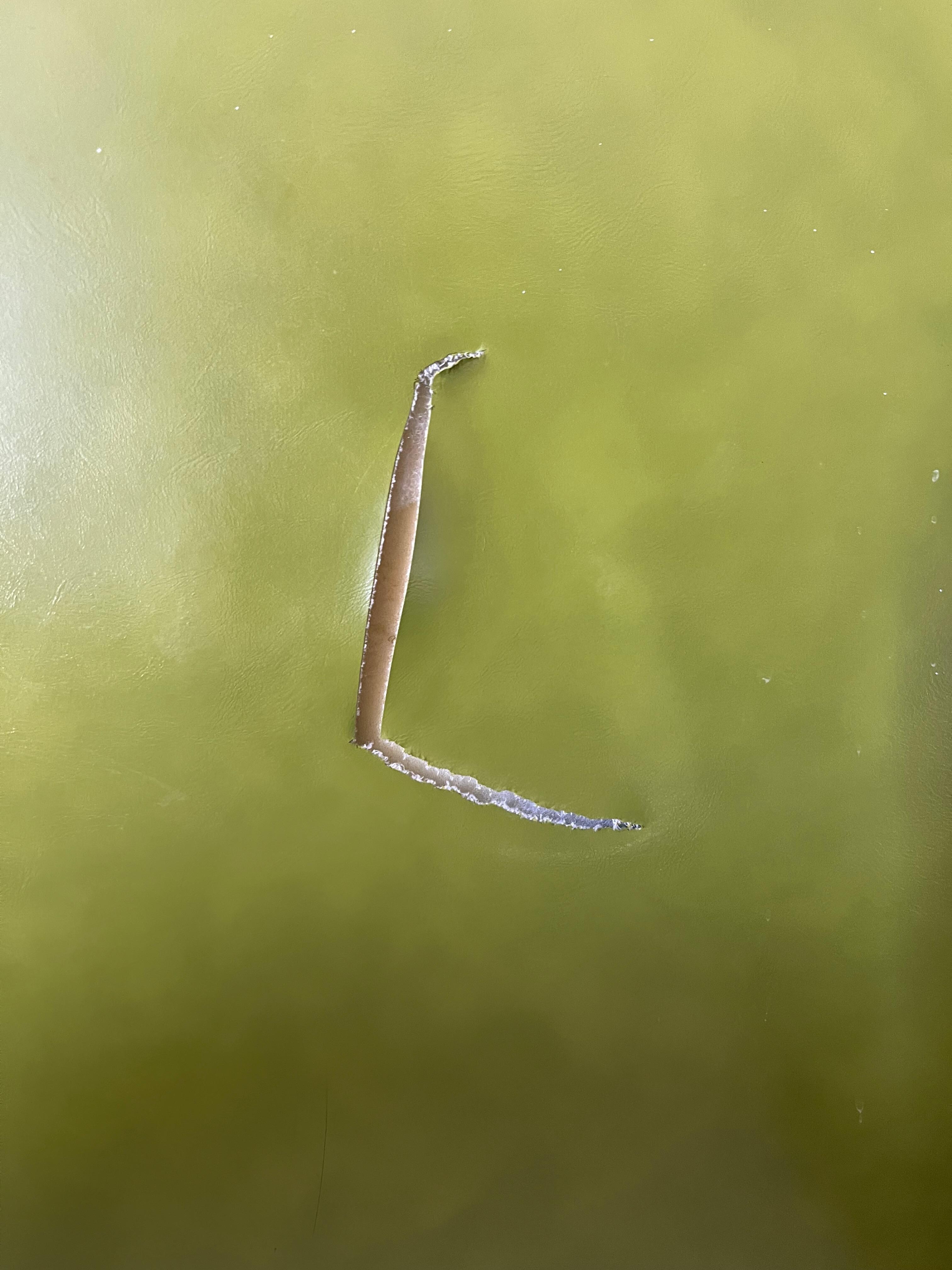 Torn headboard