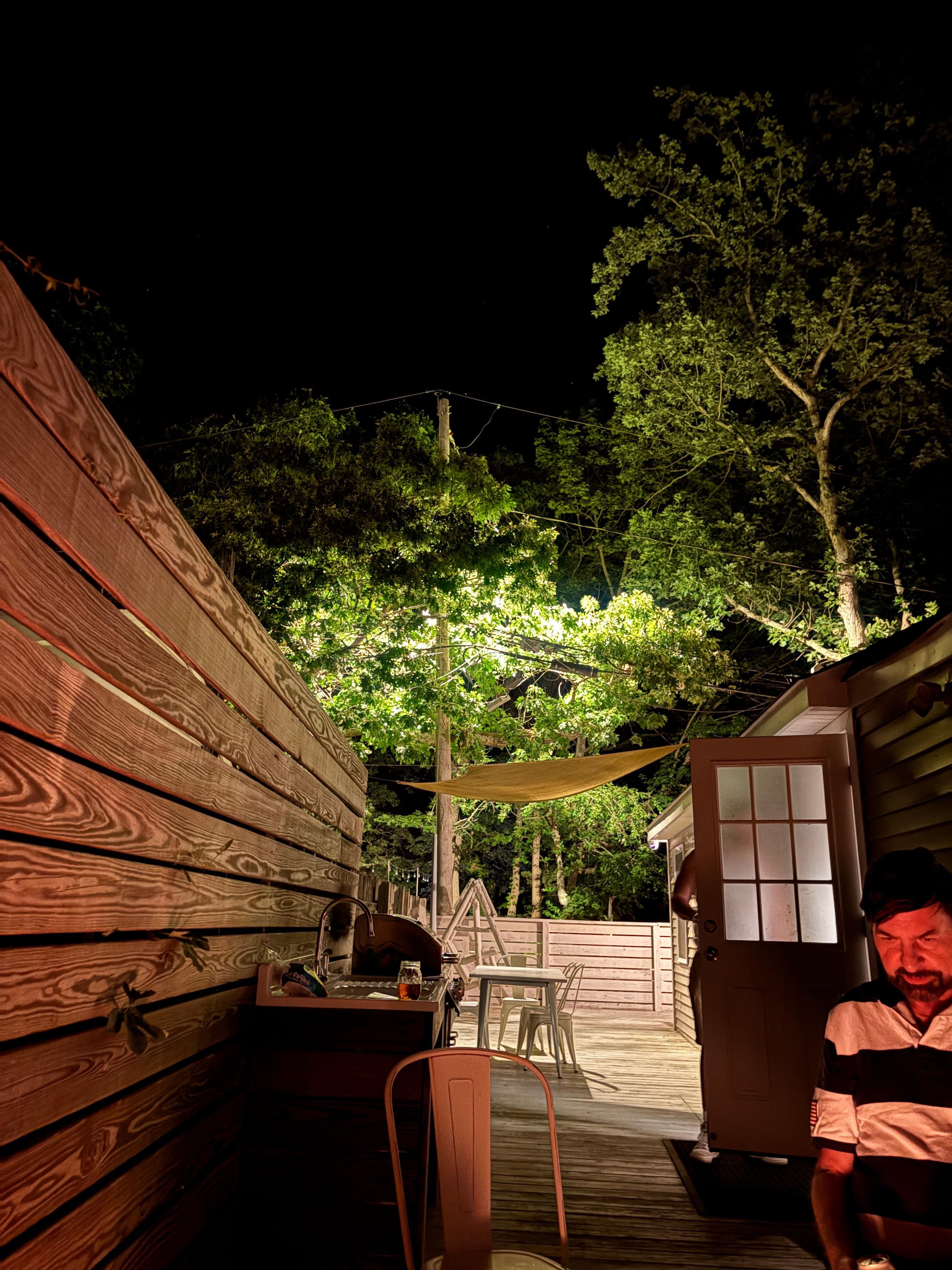 Outside deck 