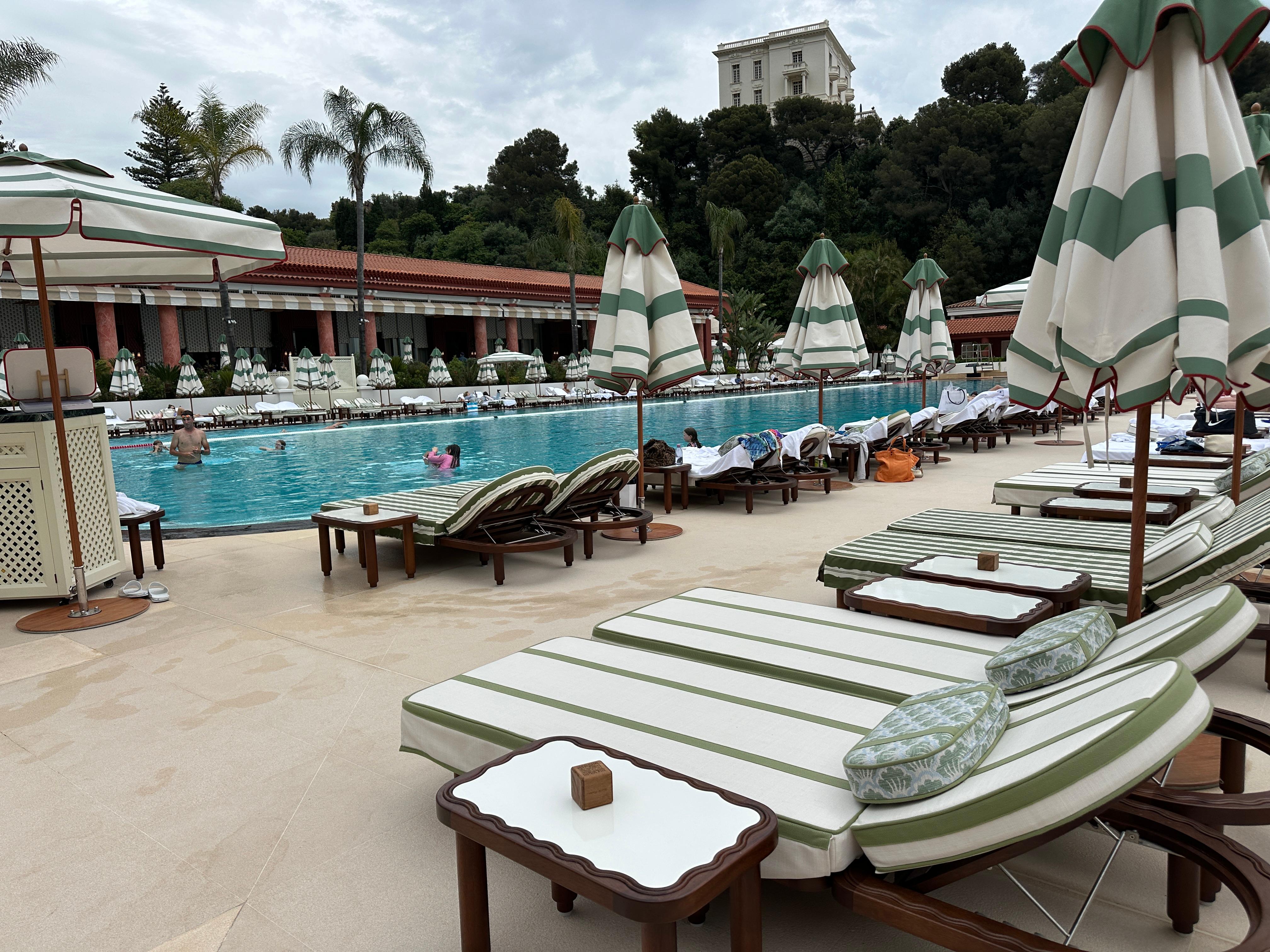 Clean inviting pool deck