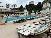 Clean inviting pool deck