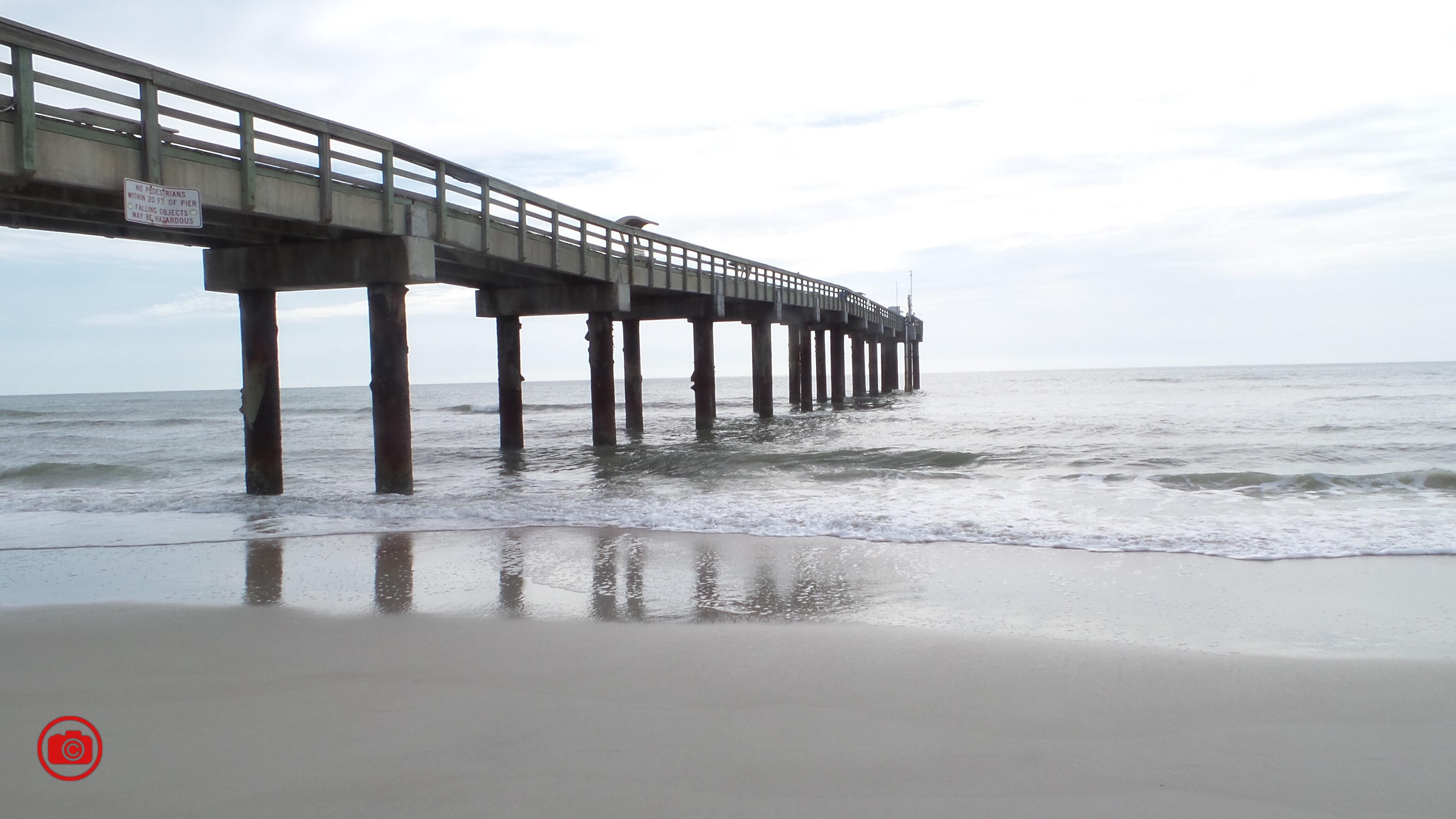 The pier, which is a nice morning walk from Hotel