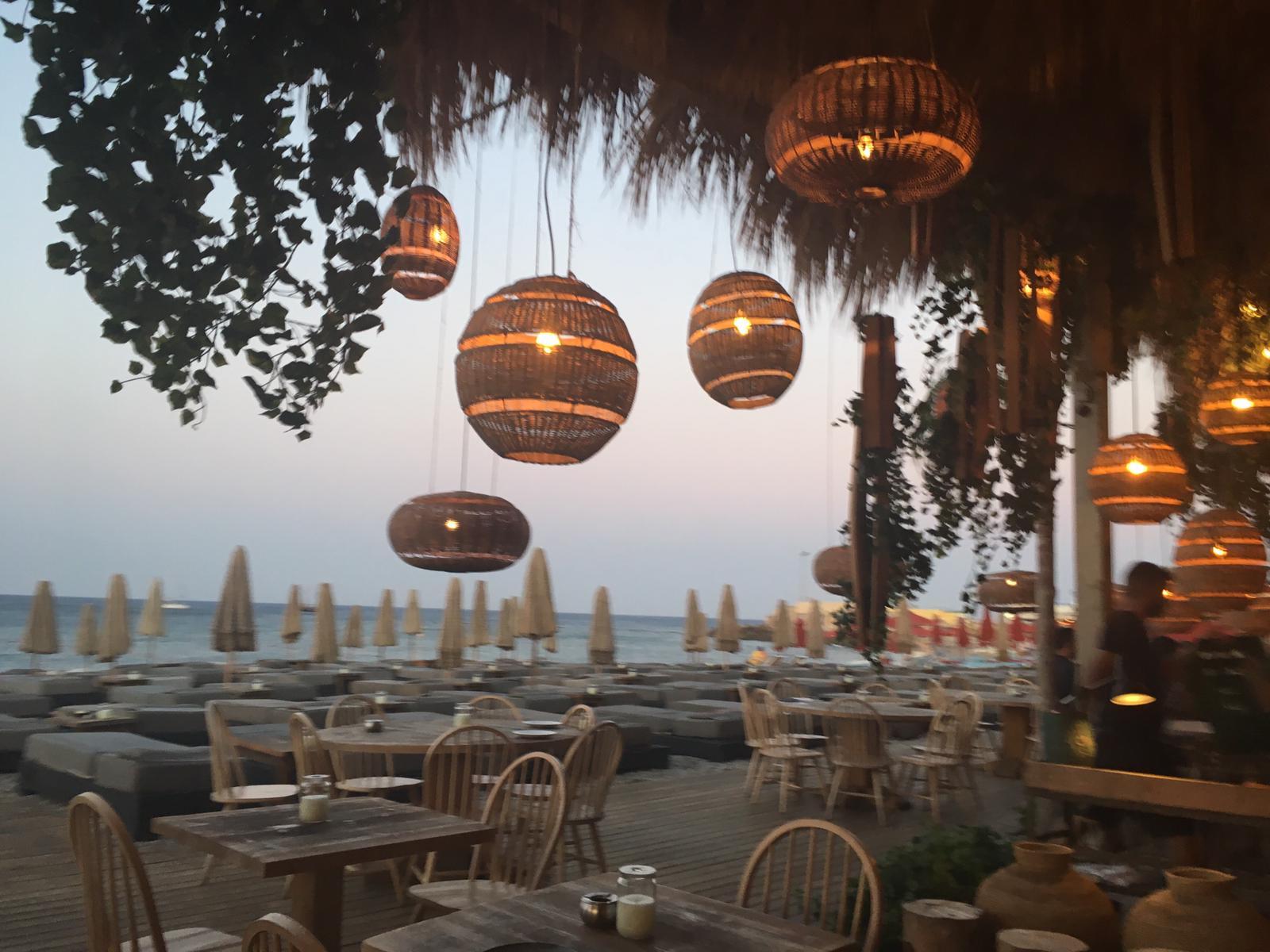 Evening view at Rhonda Beach Bar