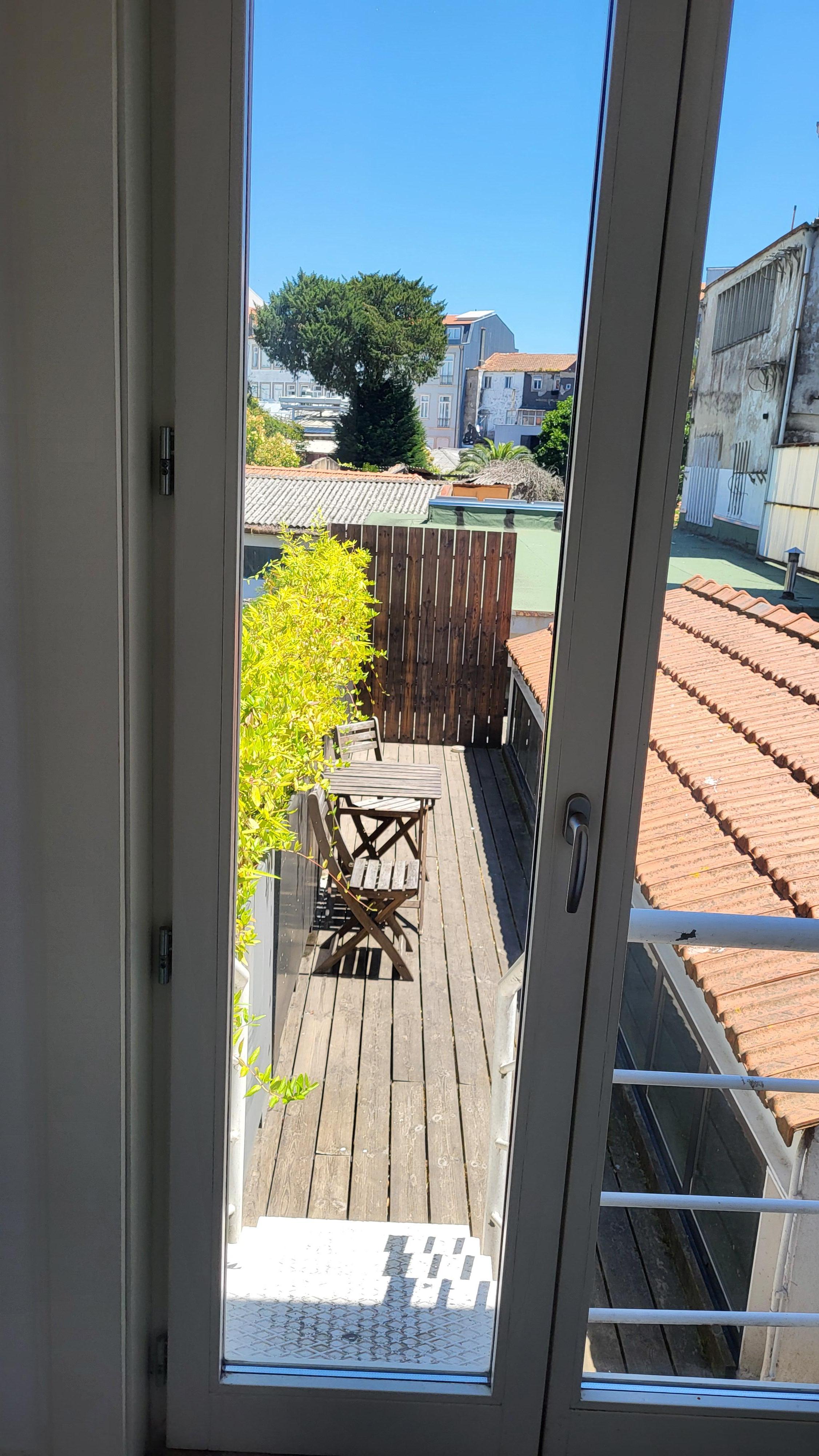 Small private balcony