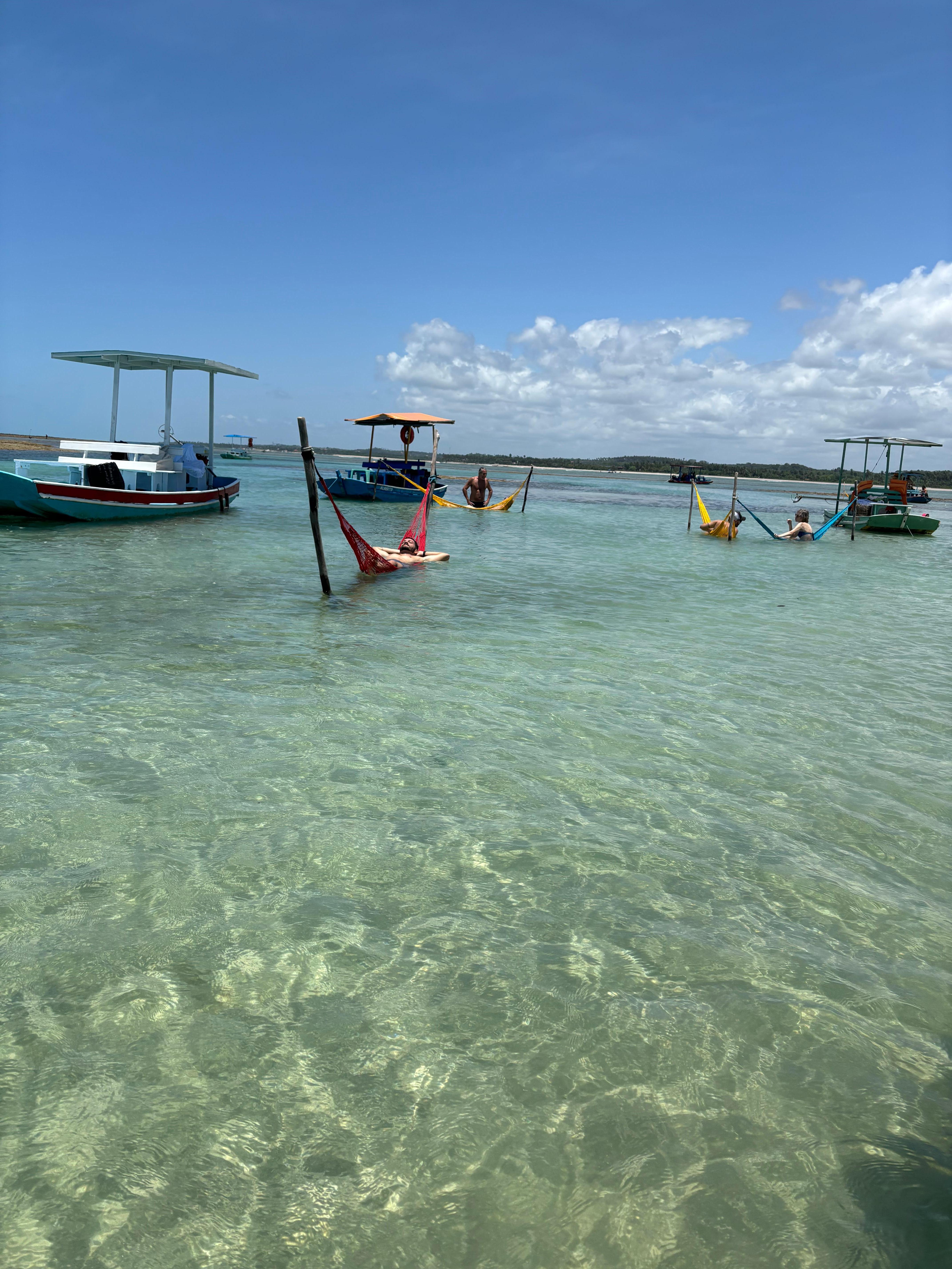 Passeio de jangada