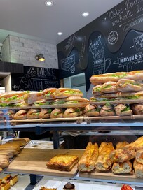 Bakery across from metro (a 2 min walk at the most)