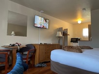 Hotel room from recliner!