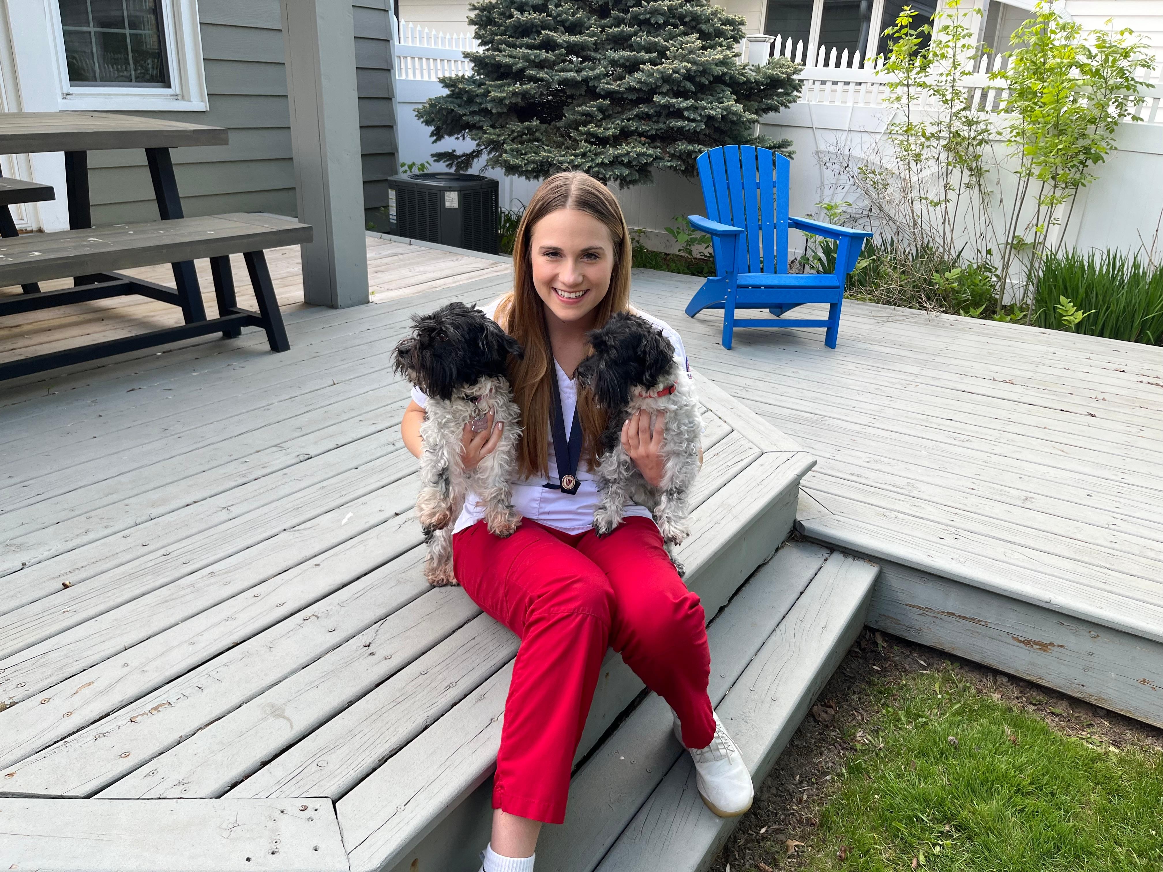 Even our fur babies were able to come and help celebrate