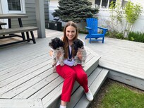 Even our fur babies were able to come and help celebrate