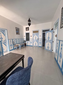 Breakfast area and the food was good