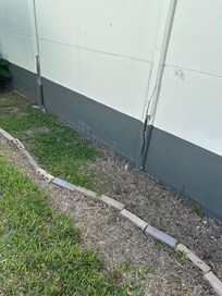 Rotten areas along fence around back yard