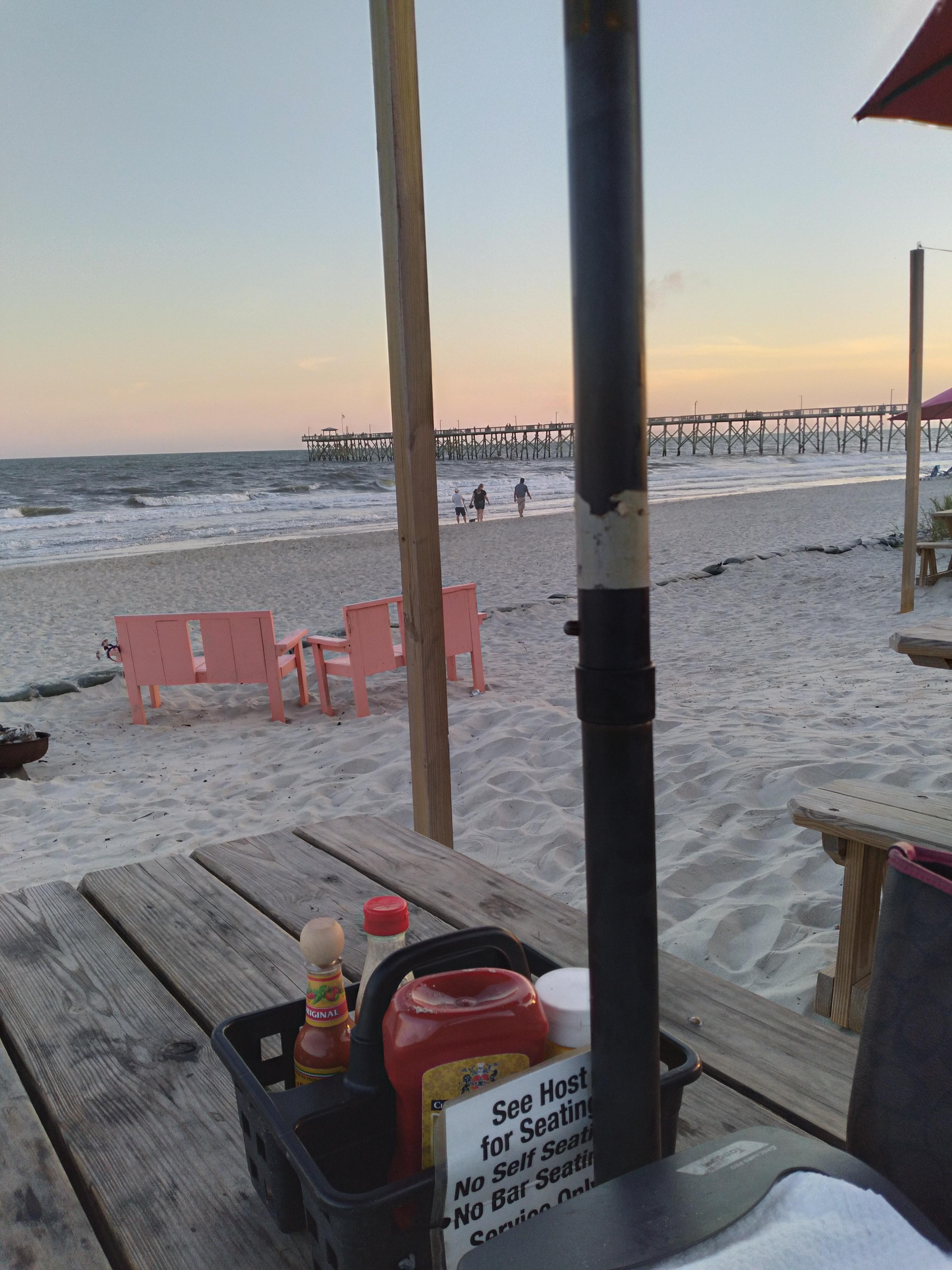 Dinner  on  the  beach 