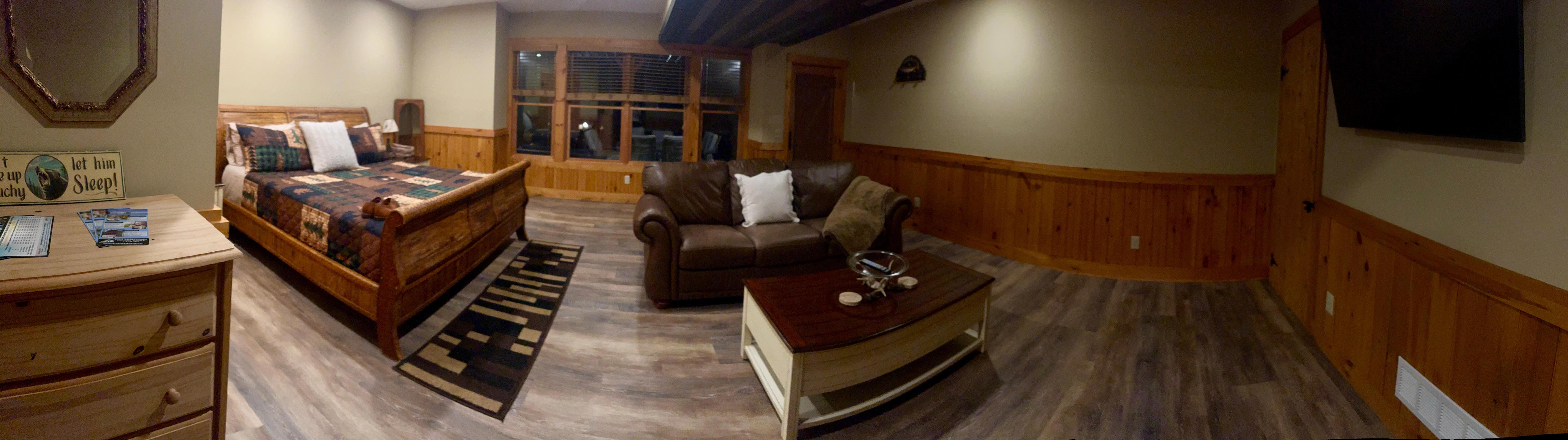 First floor walk out suite