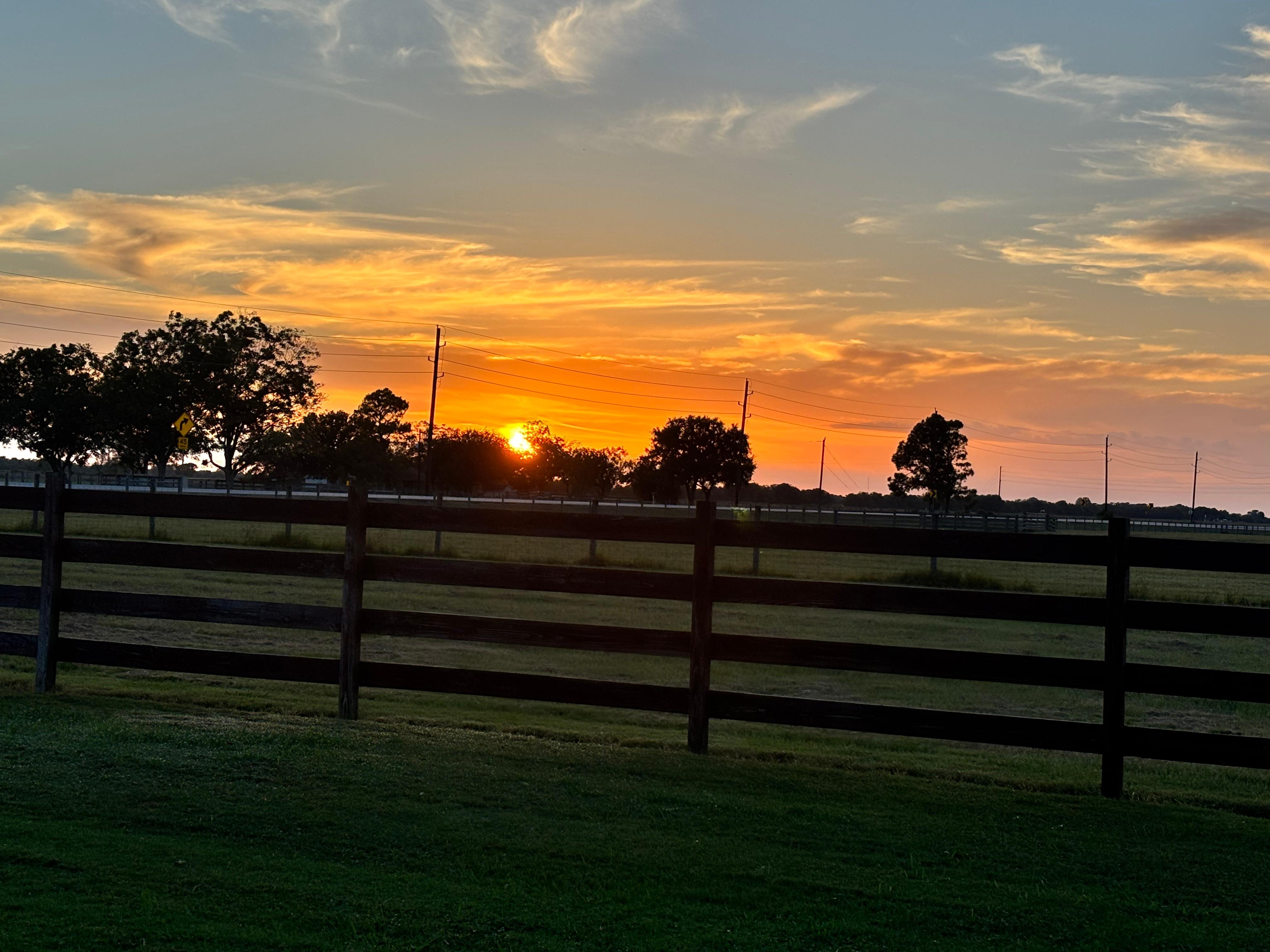 Sunset from the front porch