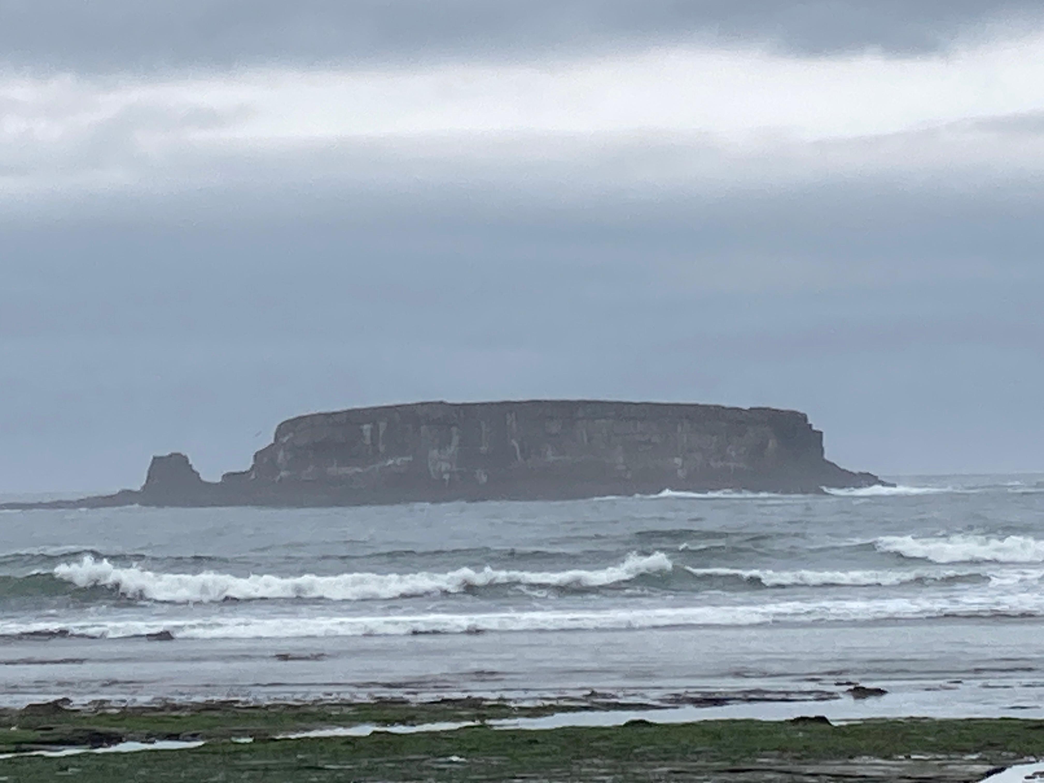 From beach