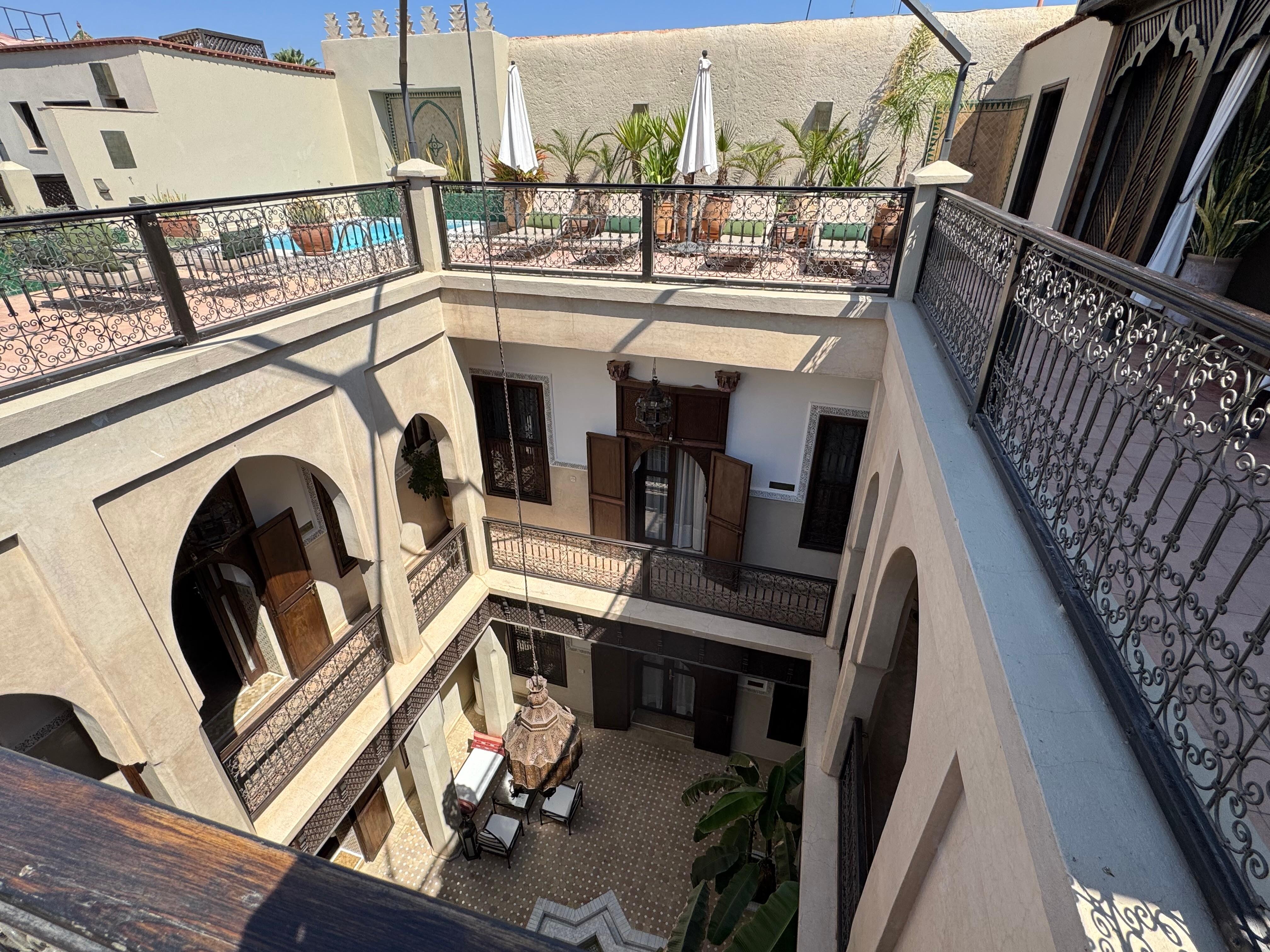 Clos des Arts from the rooftop. 