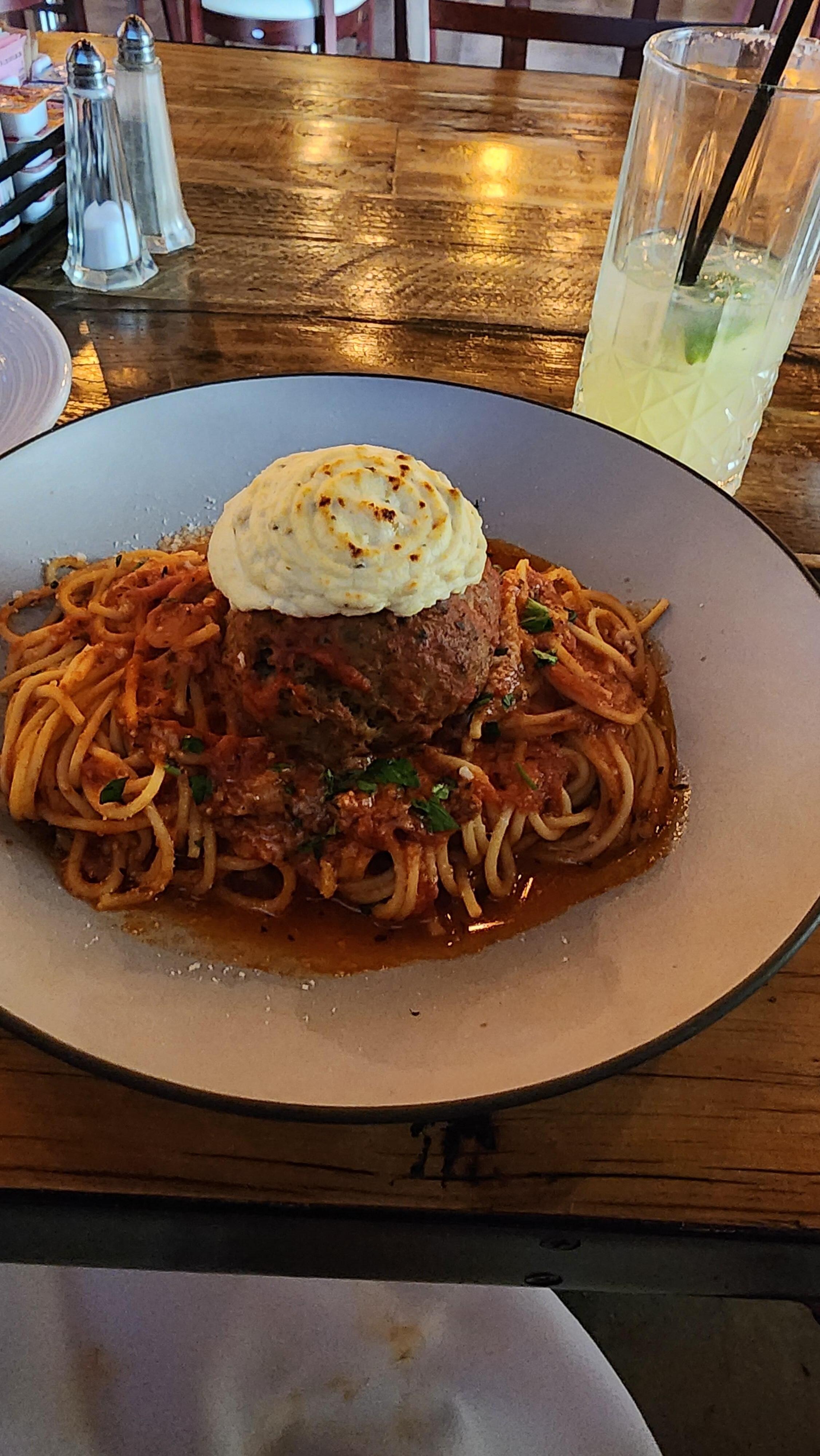 I had spaghetti. 
