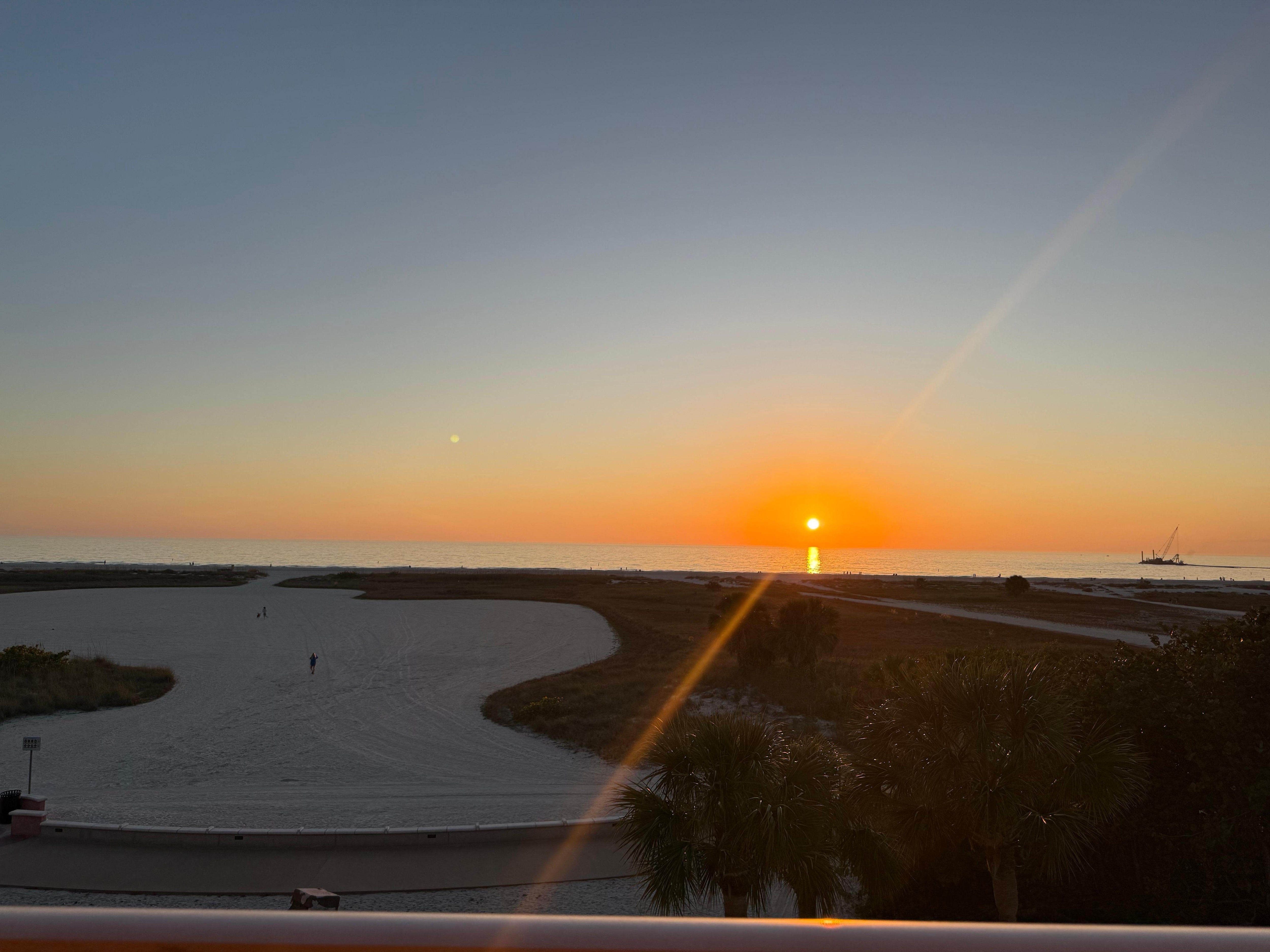Sunset from our balcony 
