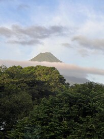 View of volcano from the room