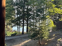 View from the deck looking towards the beach