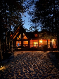 Looking at the house from the beach.