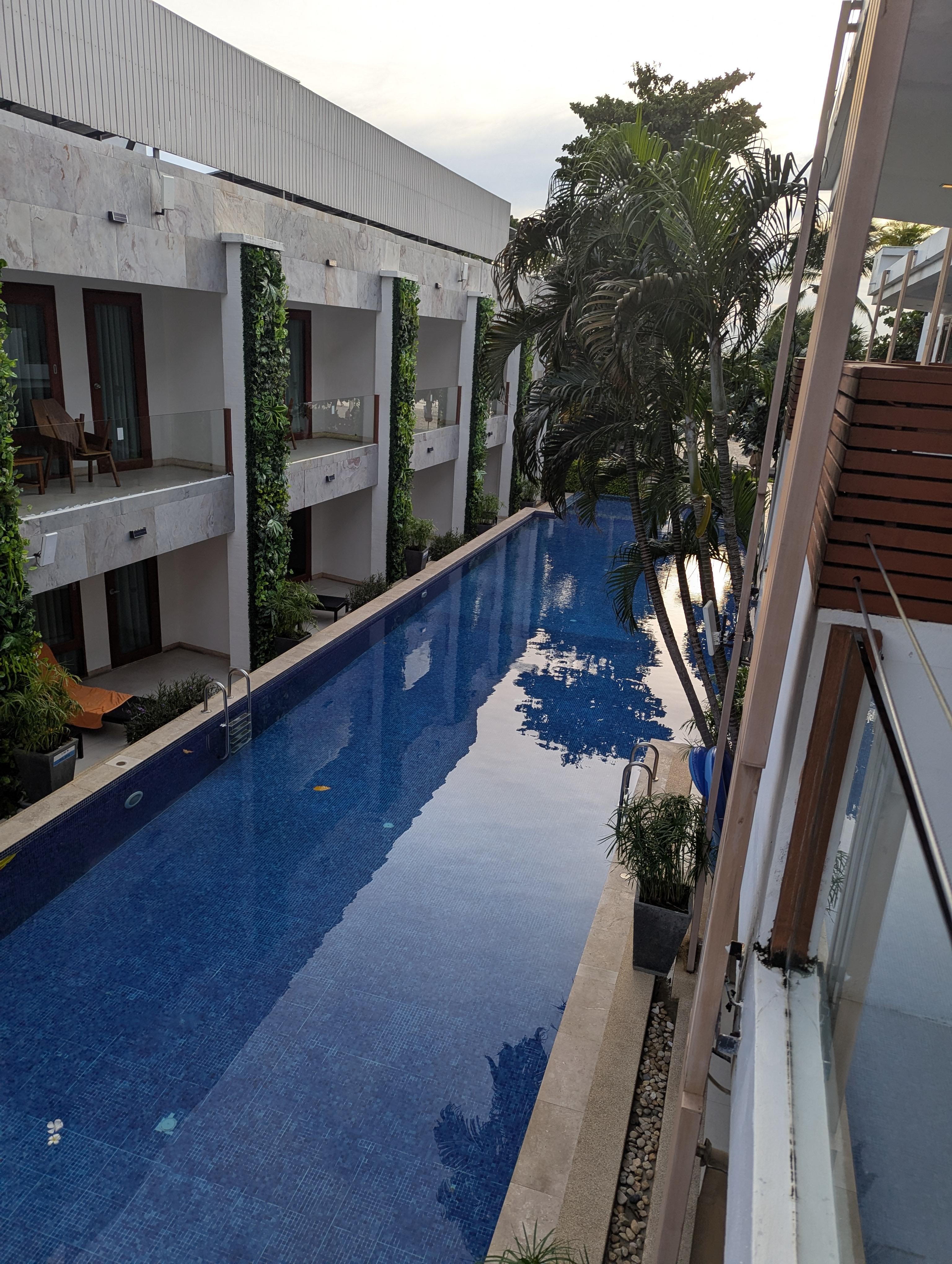 View from Balcony on Pool View Room