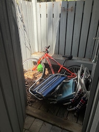 Outdoor shower house