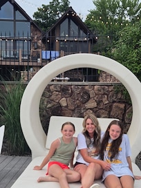 This is on the furnished dock area