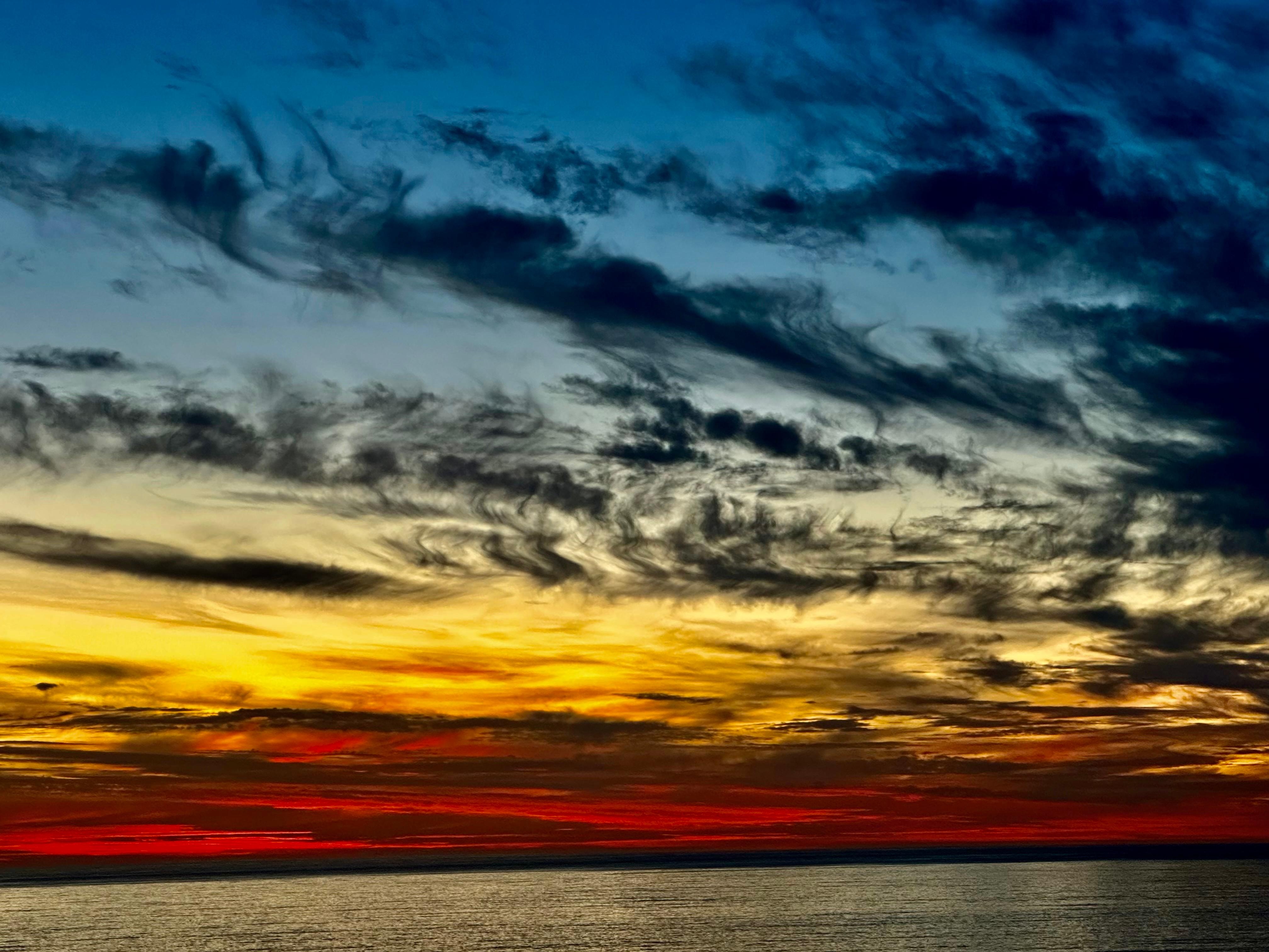 Sunset view from deck 