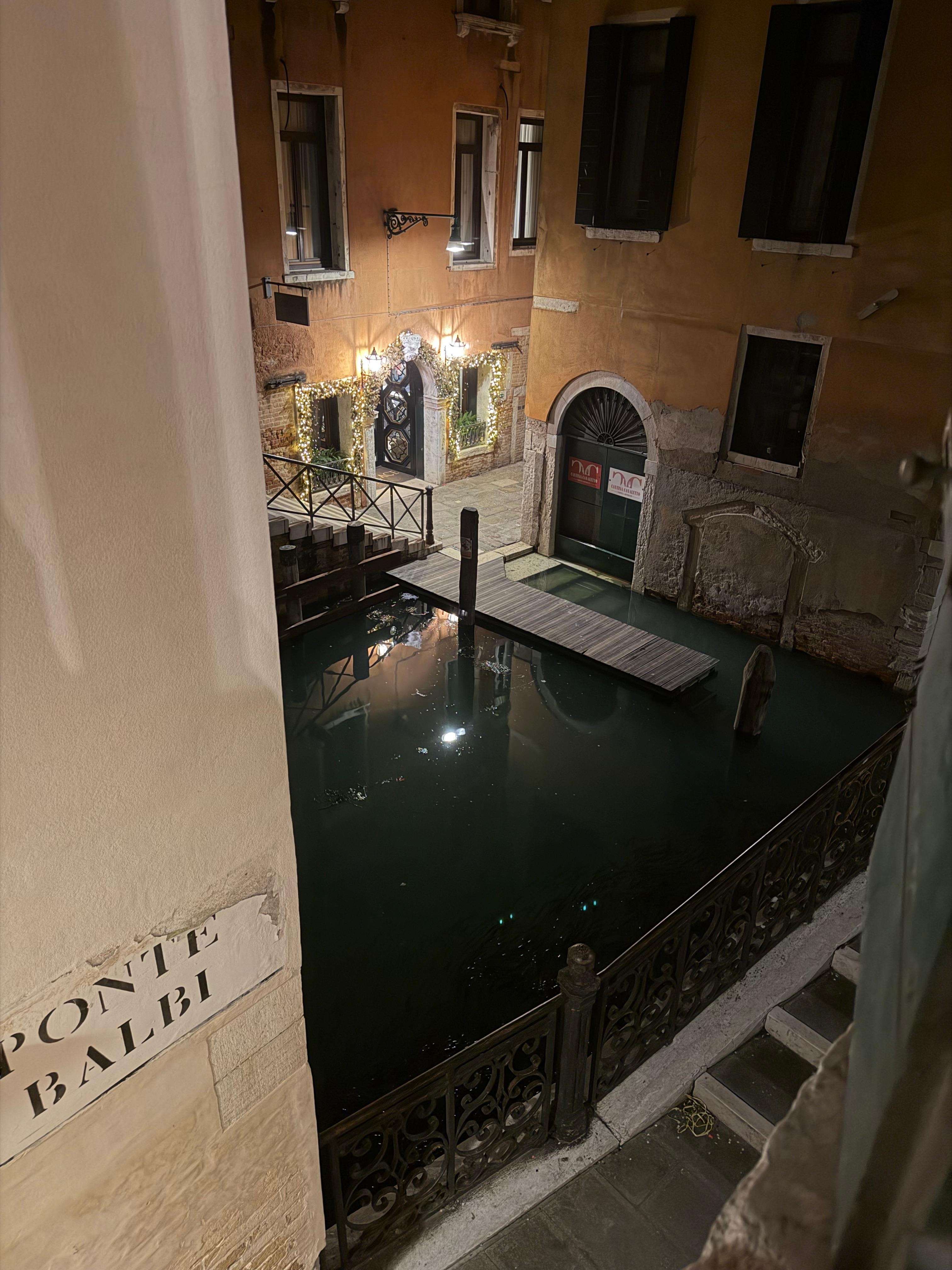 This was the actual view from our window over the canal bridge