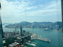 View from the breakfast buffet.